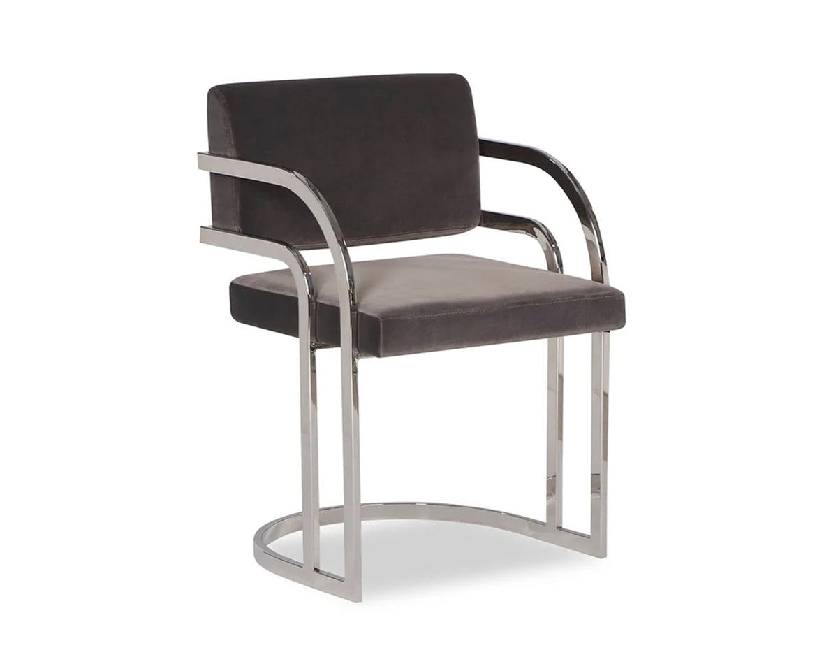 Dylan Dining Chair - Gainsborough Grey, Steel