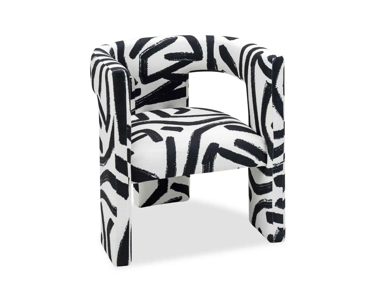 Archer Occasional Chair - Graphic Black & White