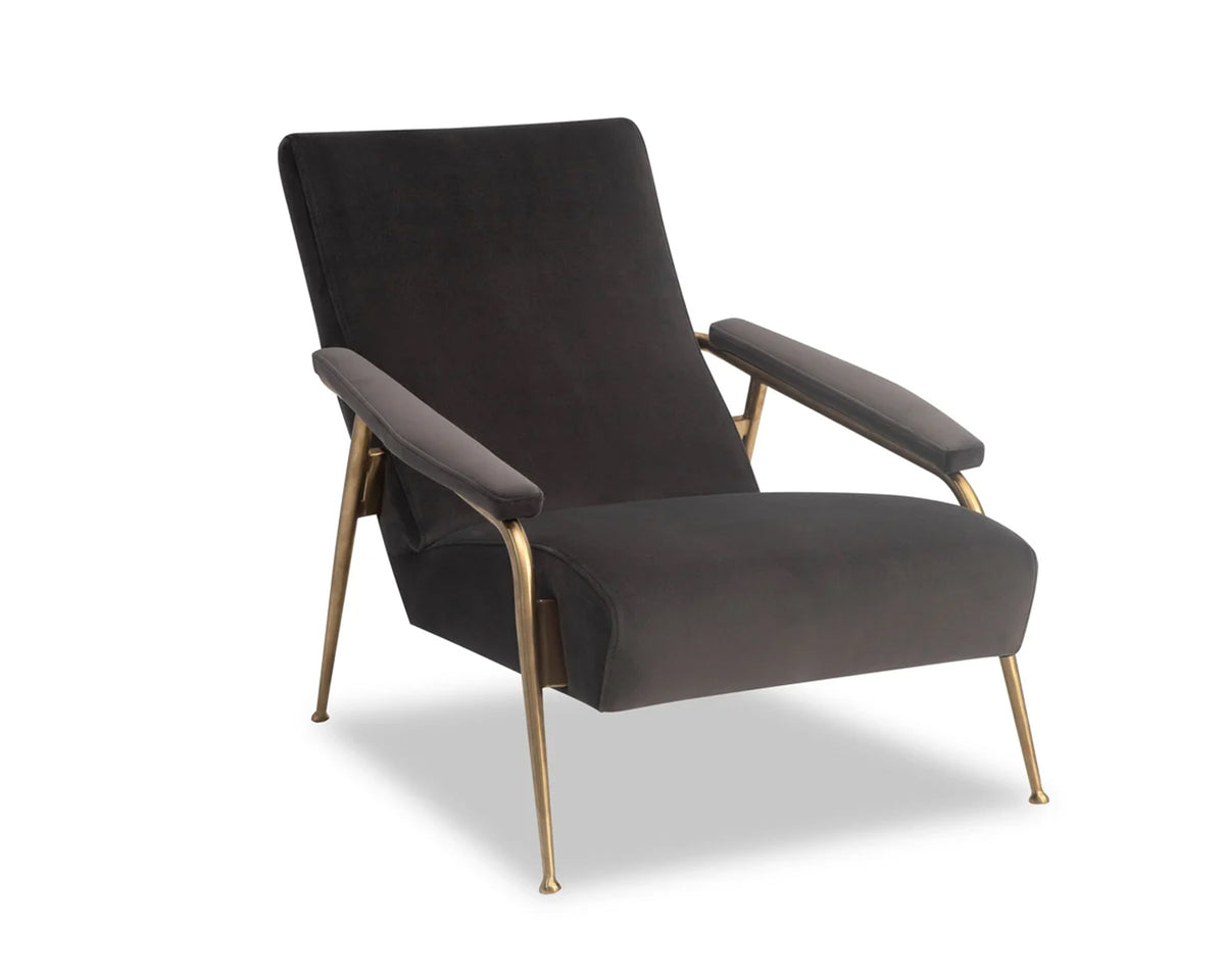 Rex Occasional Chair - Kaster Slate Grey Velvet