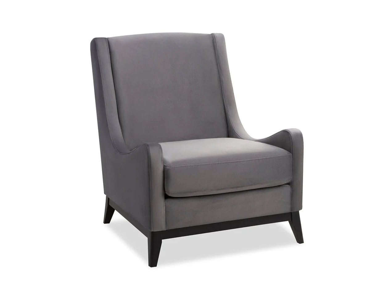 Lima Occasional Chair - Night Grey Velvet