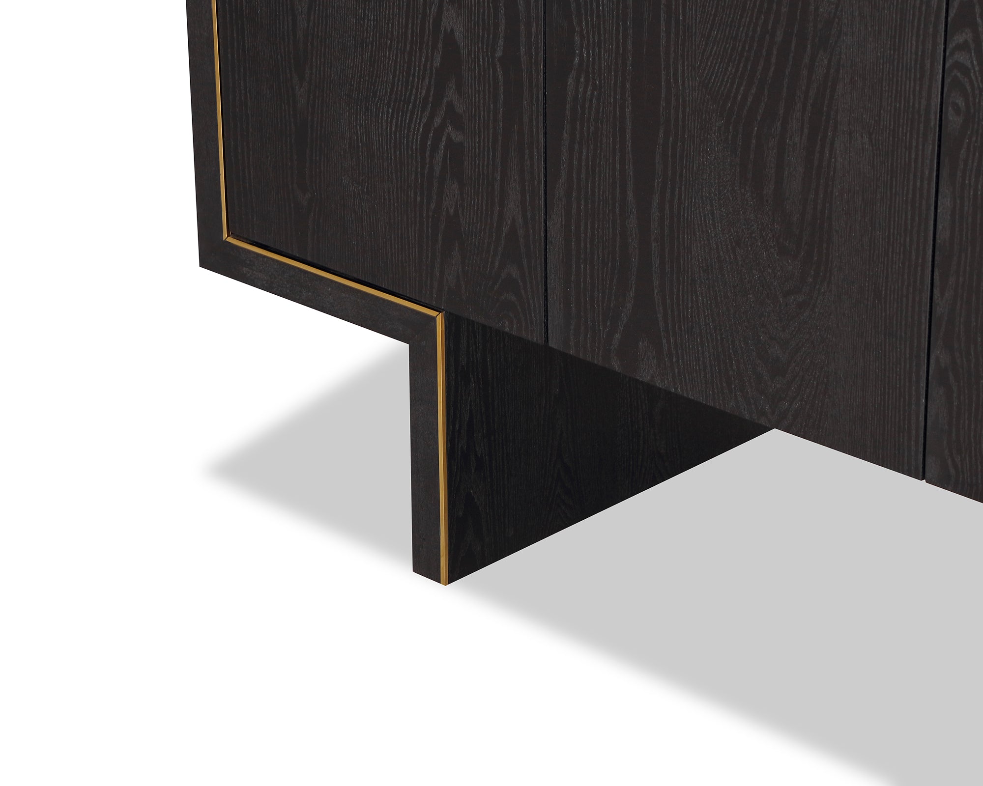 Tigur Sideboard  - Black Ash Veneer/Polished Brass