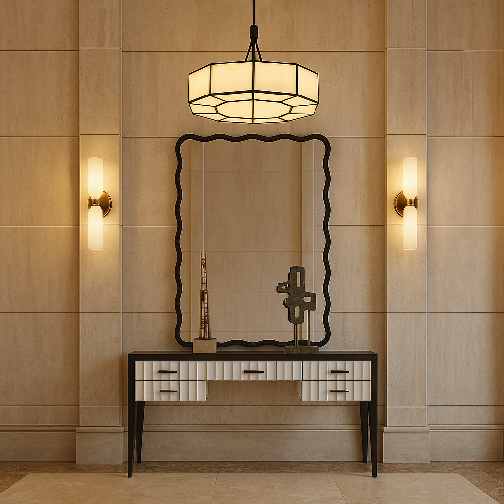 Talia Mirror - Black MDF