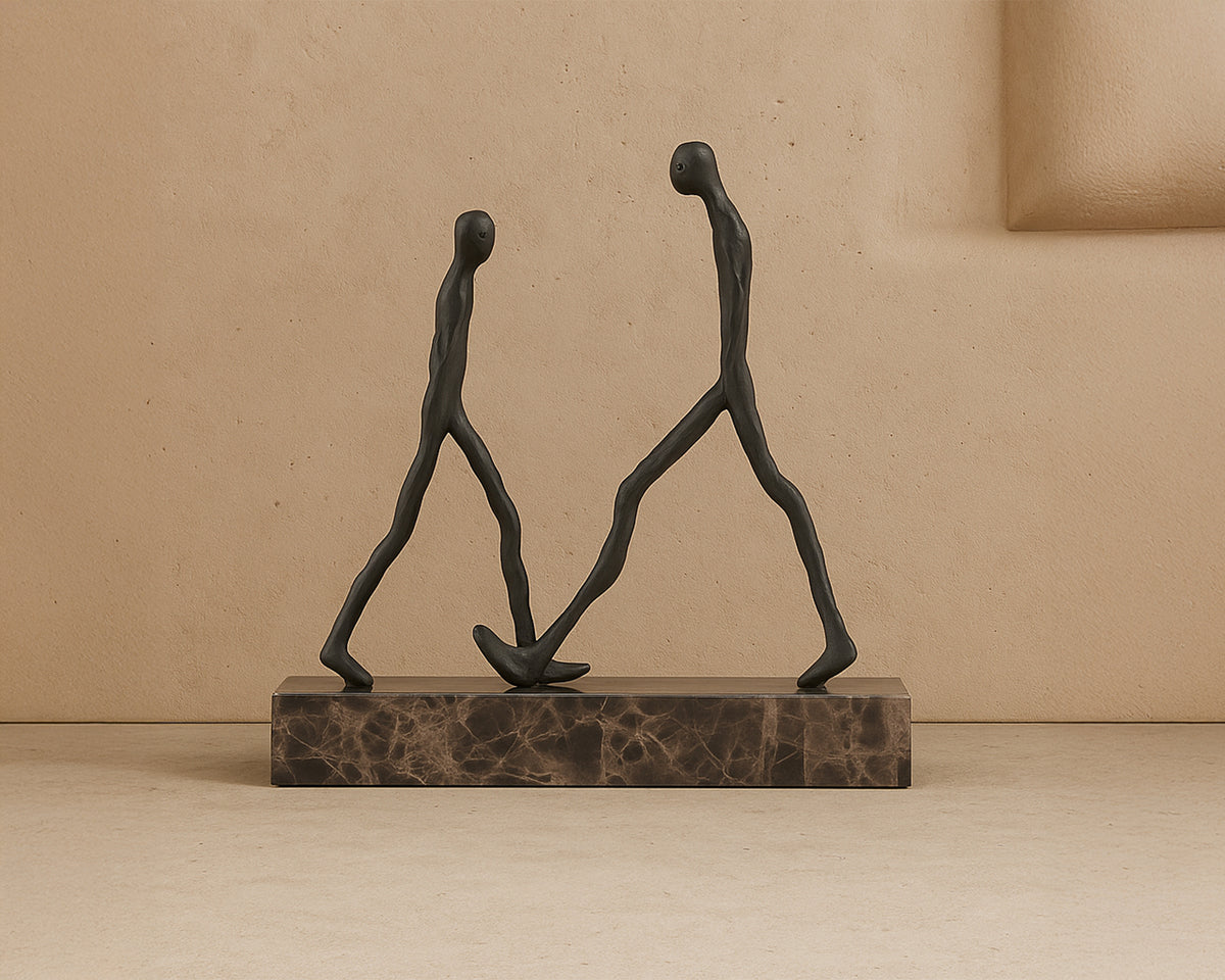 Synaxis Sculpture - Dark Bronze/Marble