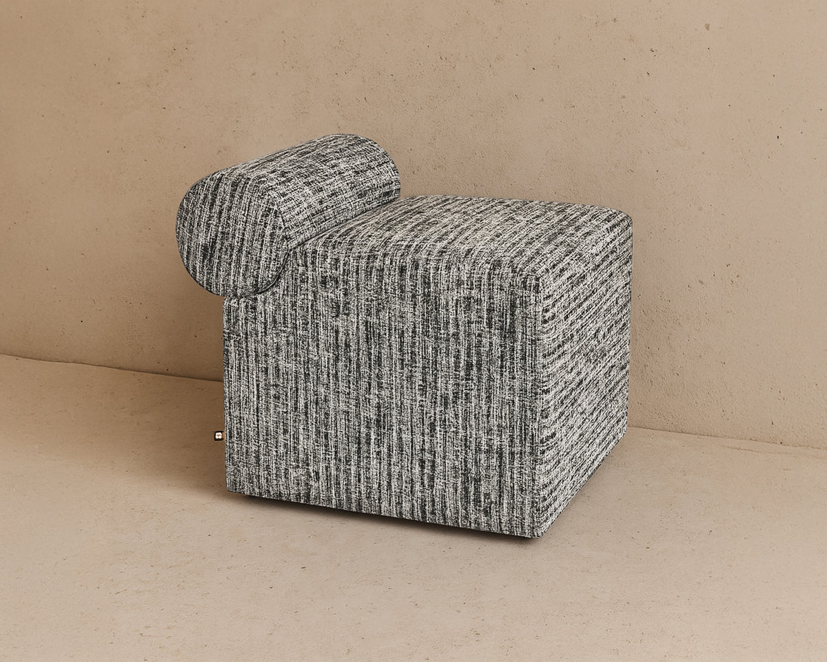Lecco Foot Stool - Letto Grey