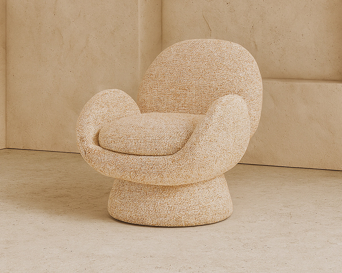 Arles Occasional Swivel Chair - Dexter Sparkle Citrus