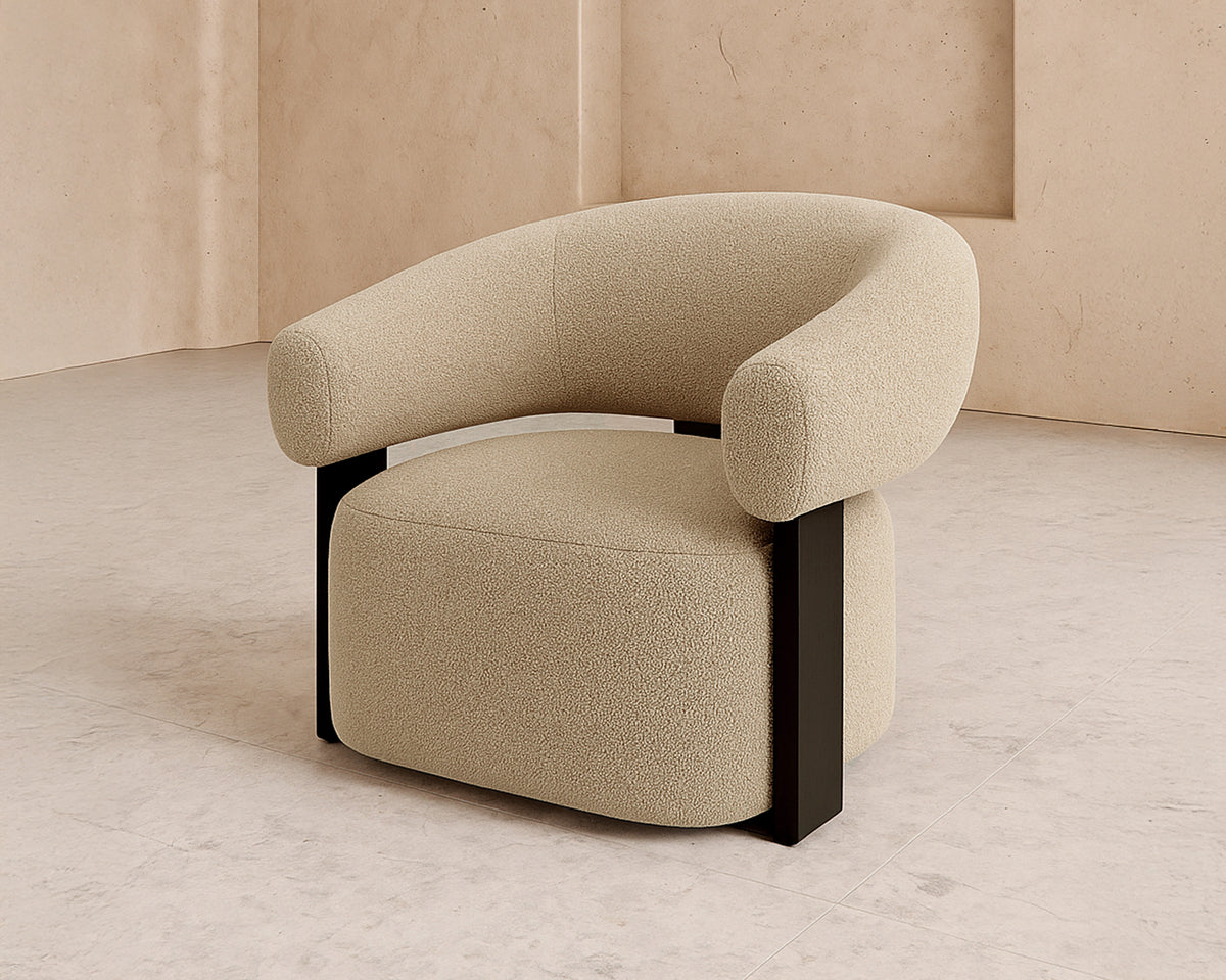 Botega Occasional Chair (Crib 5) - Capela Sand/Ash Wood
