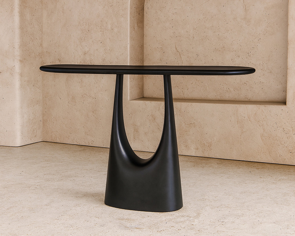 Combe Console Table - Satin Black