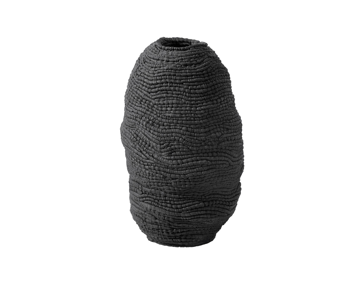Micah Vase II - Black Ceramic