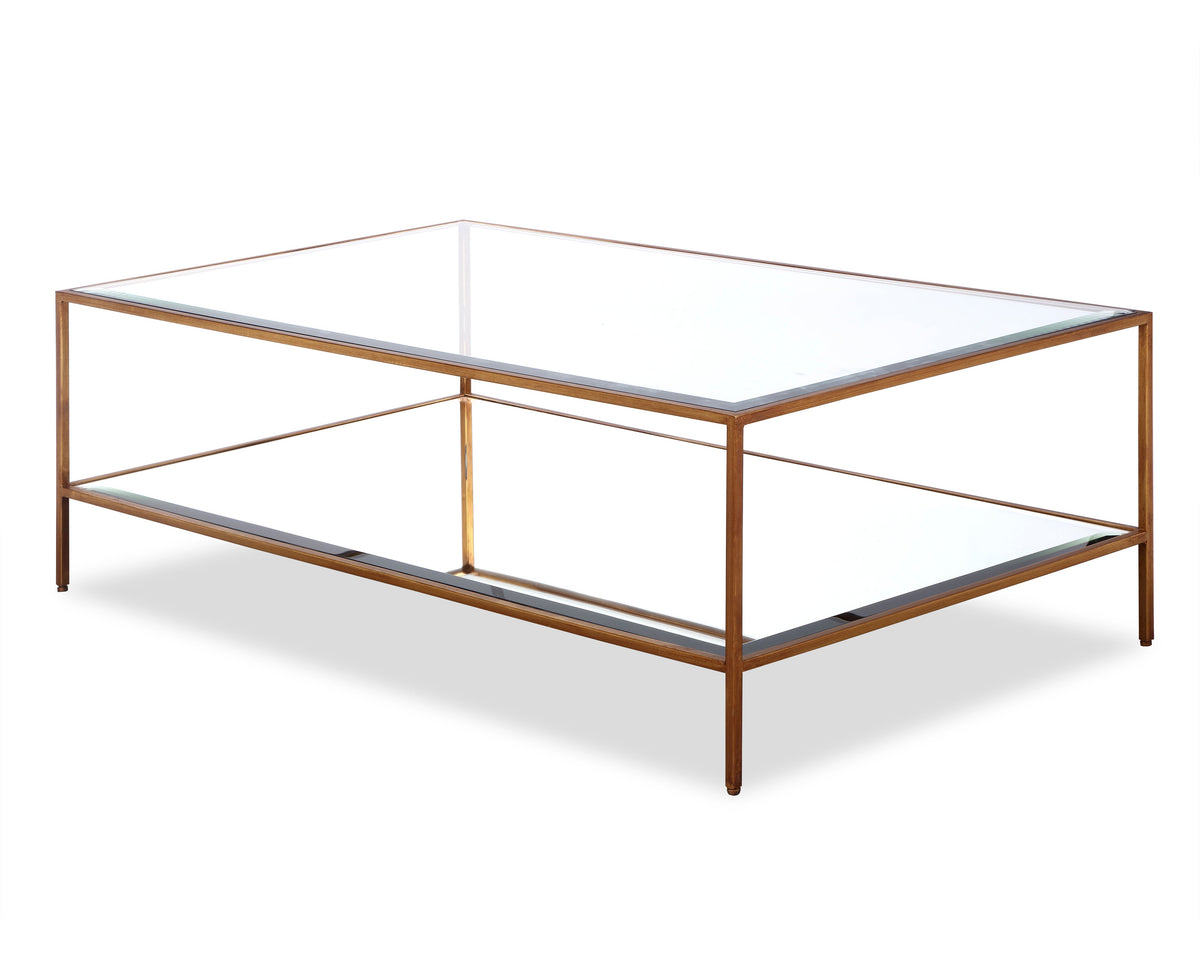 Oliver Coffee Table  -  Antique Gold