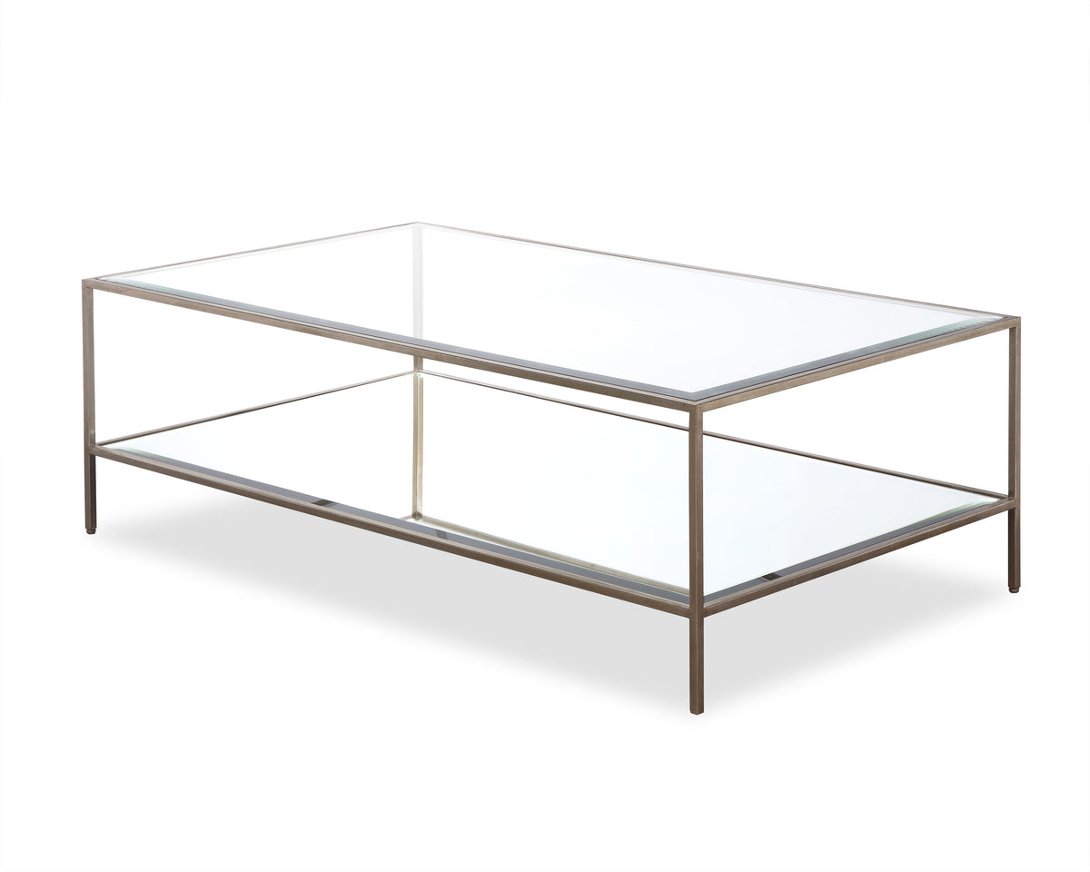 Oliver Coffee Table  -  Antique Silver
