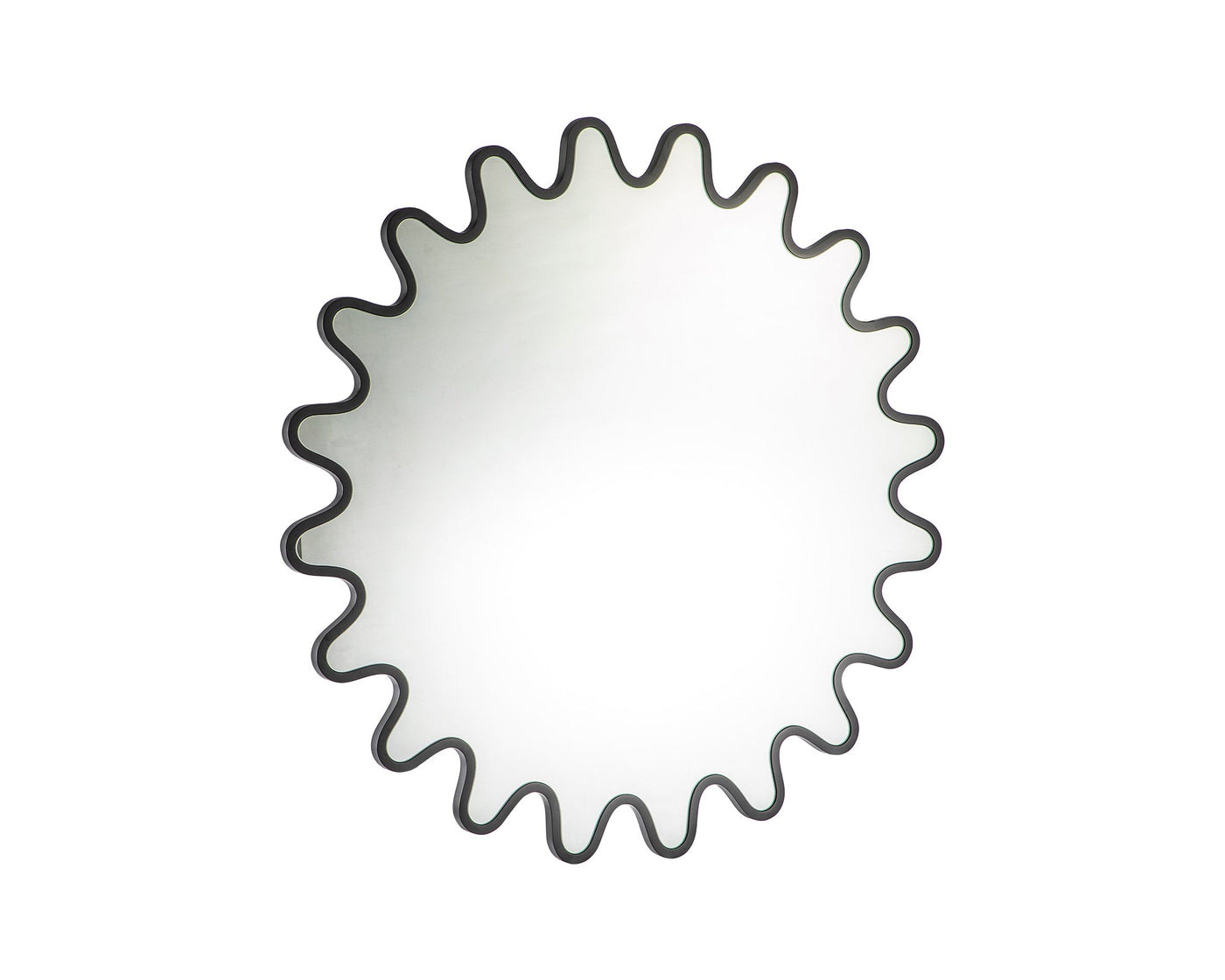 Naga Mirror - Matt Black Wood