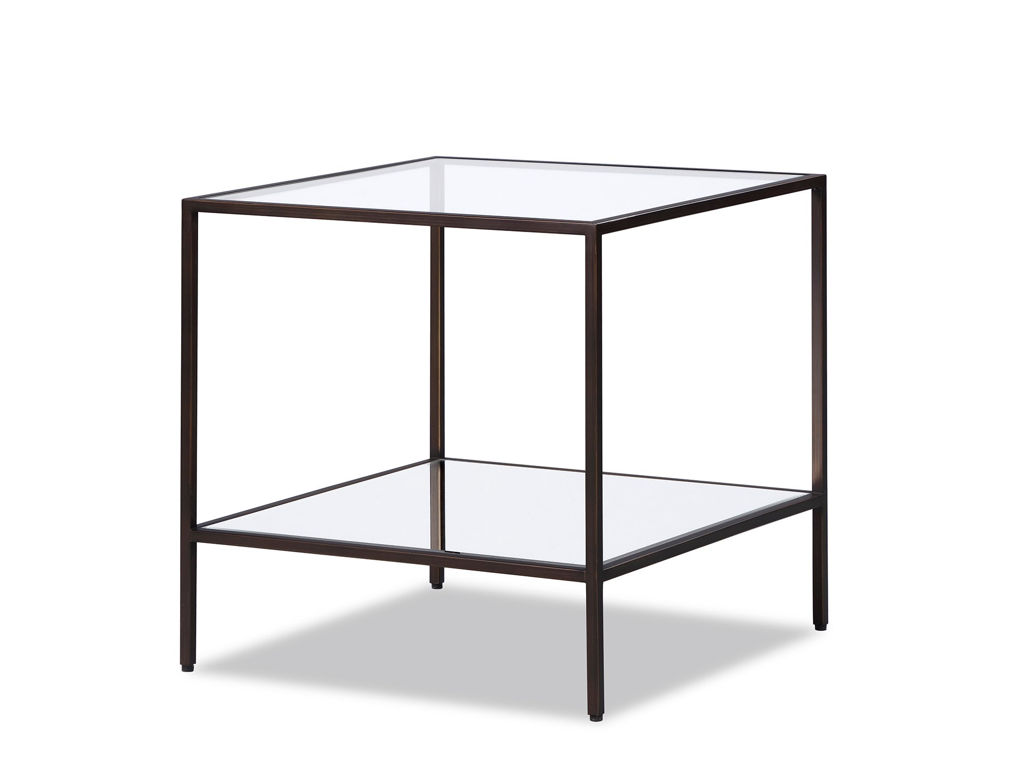 Oliver Side Table  -  Antique Bronze