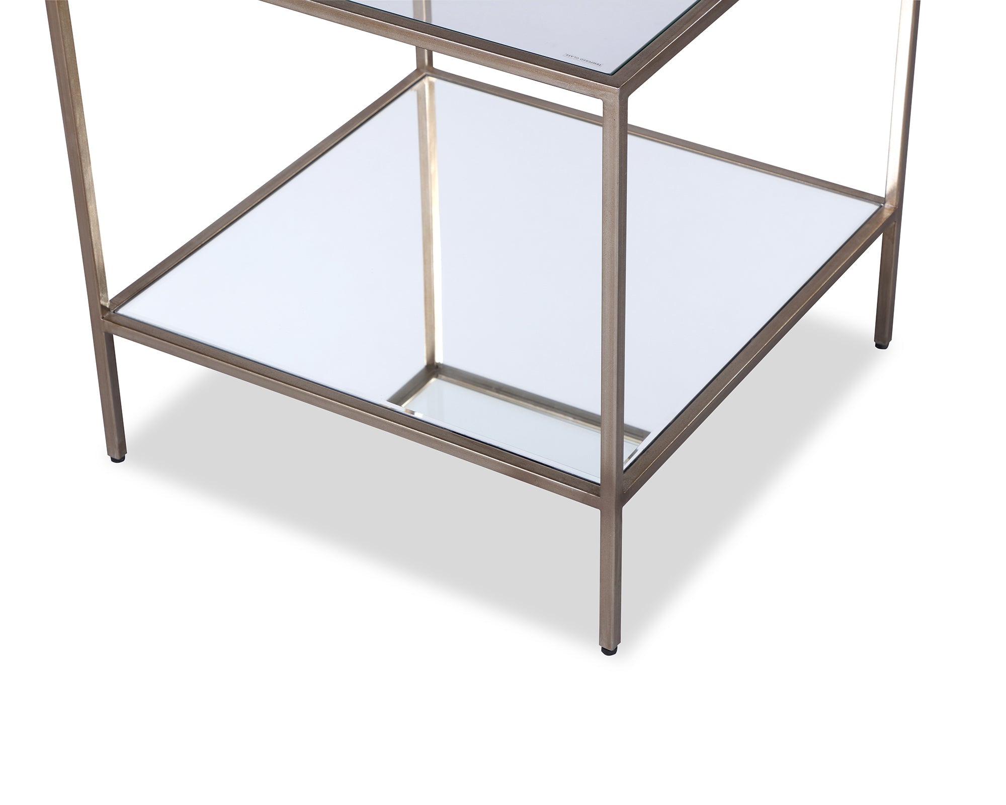Oliver Side Table  -  Antique Silver