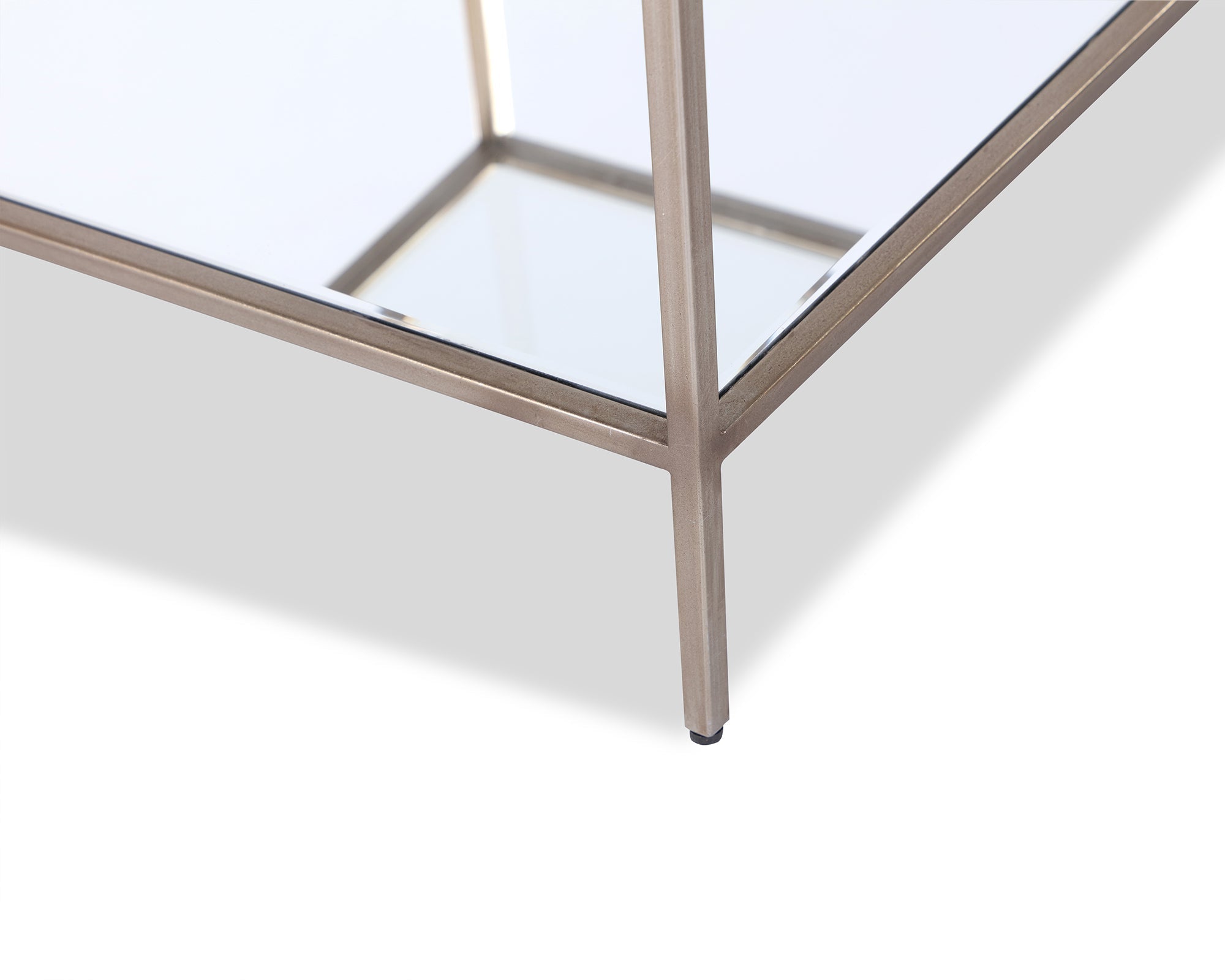 Oliver Side Table  -  Antique Silver