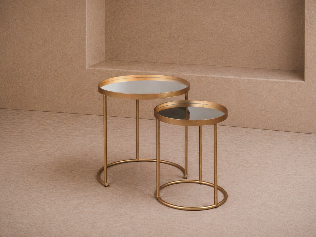 Song Side Tables - Antique Gold