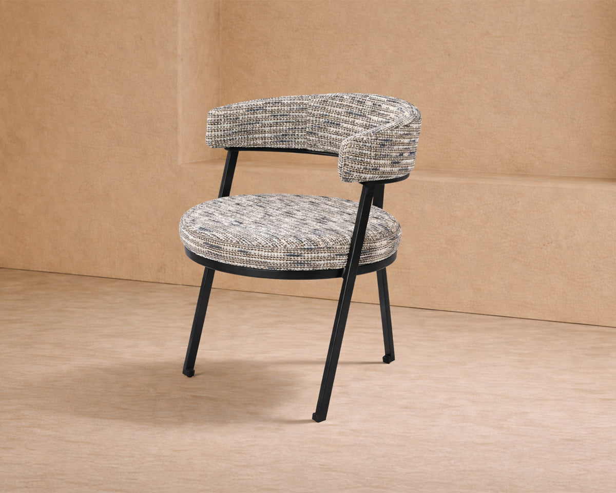 Bonnet Dining Chair - Sherpa Grey