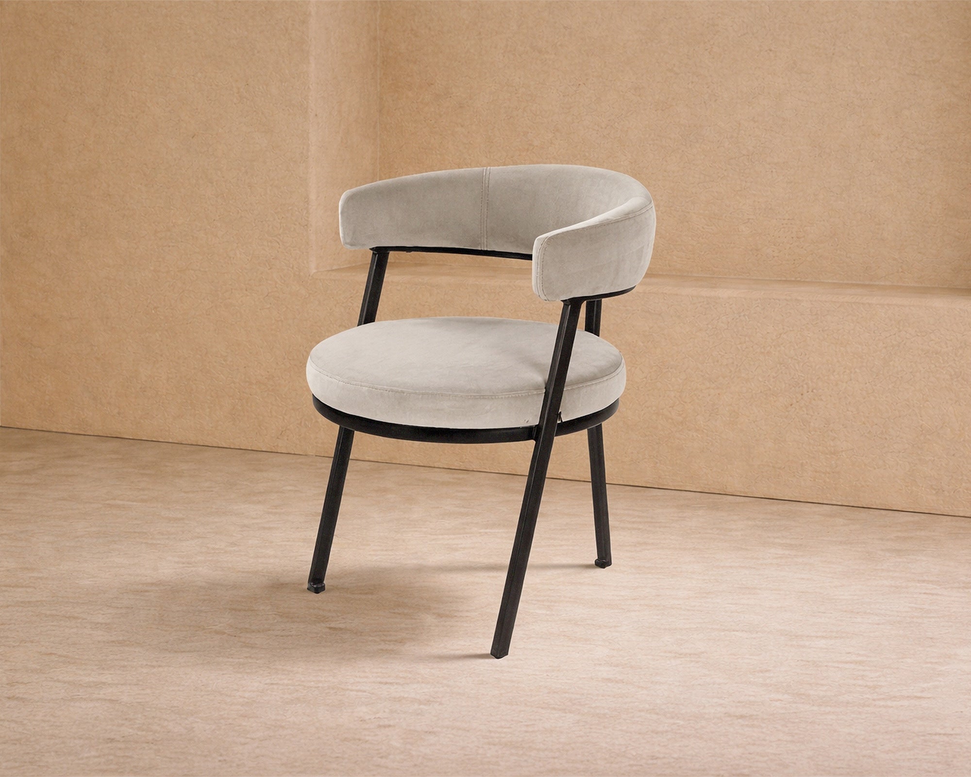 Bonnet Dining Chair - Kaster Light Grey