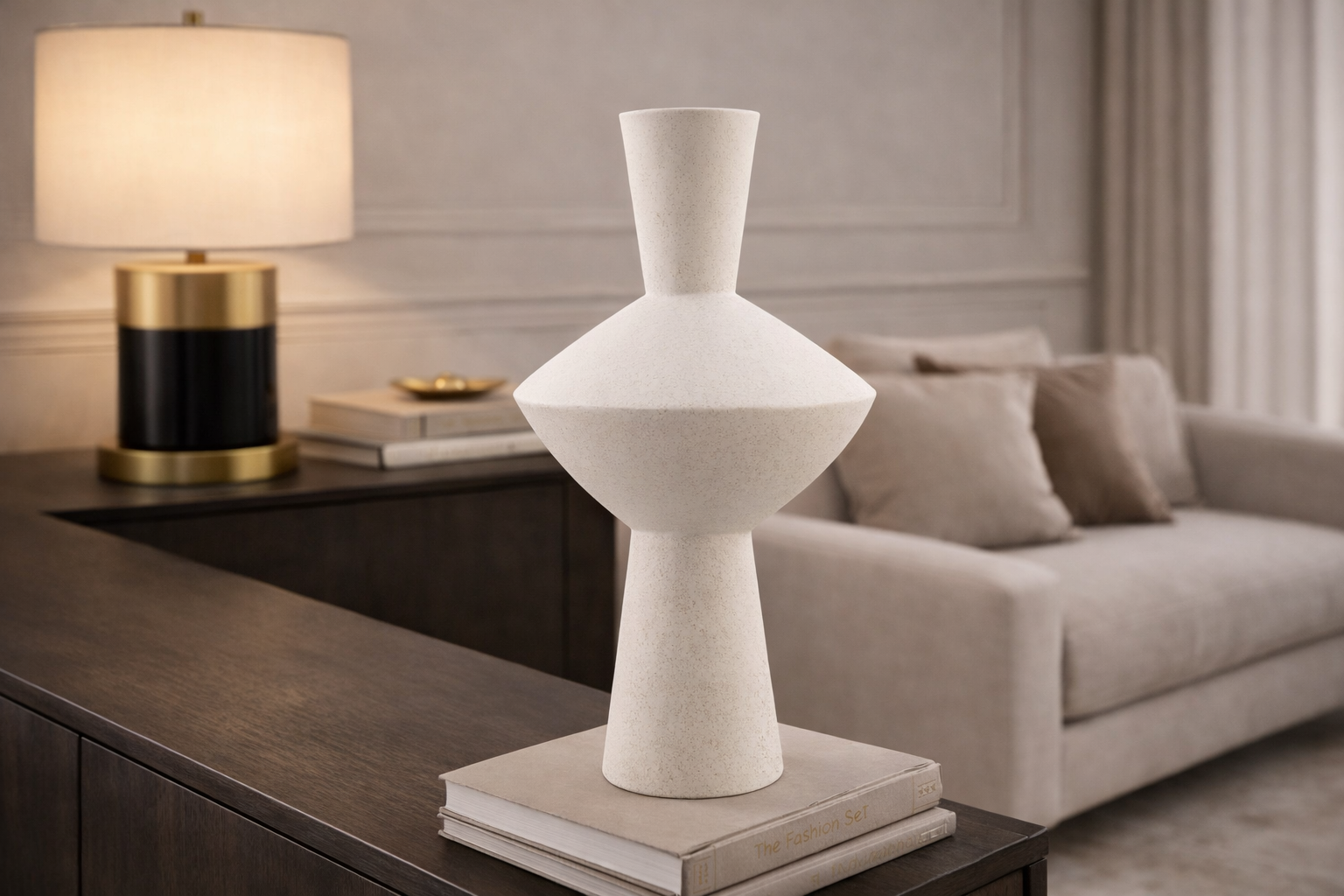 Noema Vase - White Ceramic