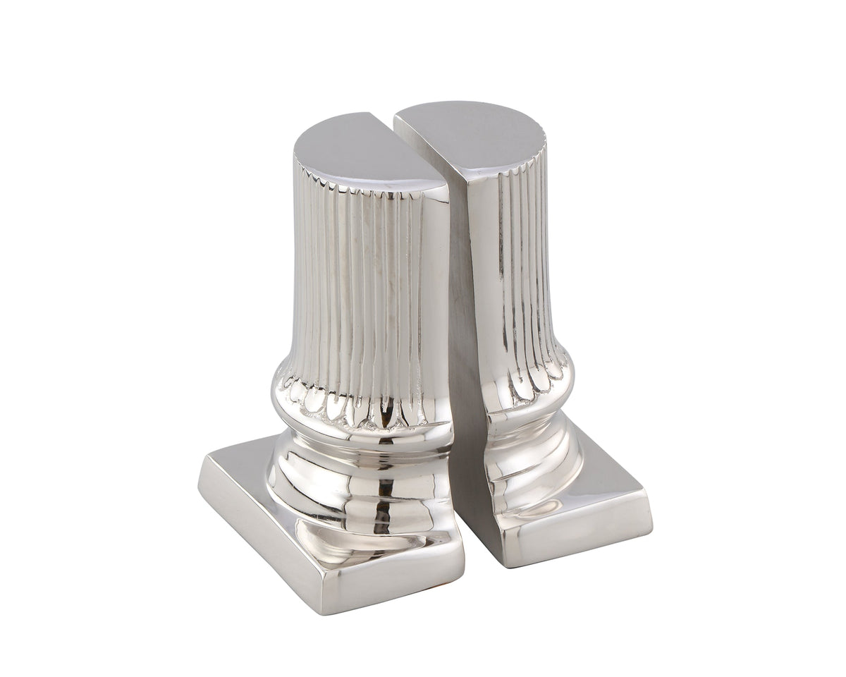 Corinth Bookend - Nickel Plated