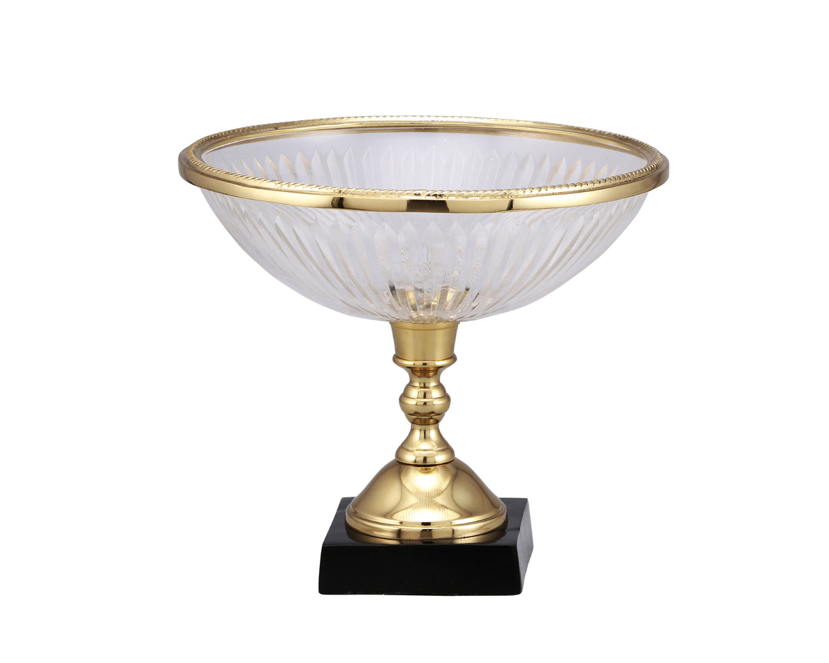 Tazza Bowl - Glass and Gold