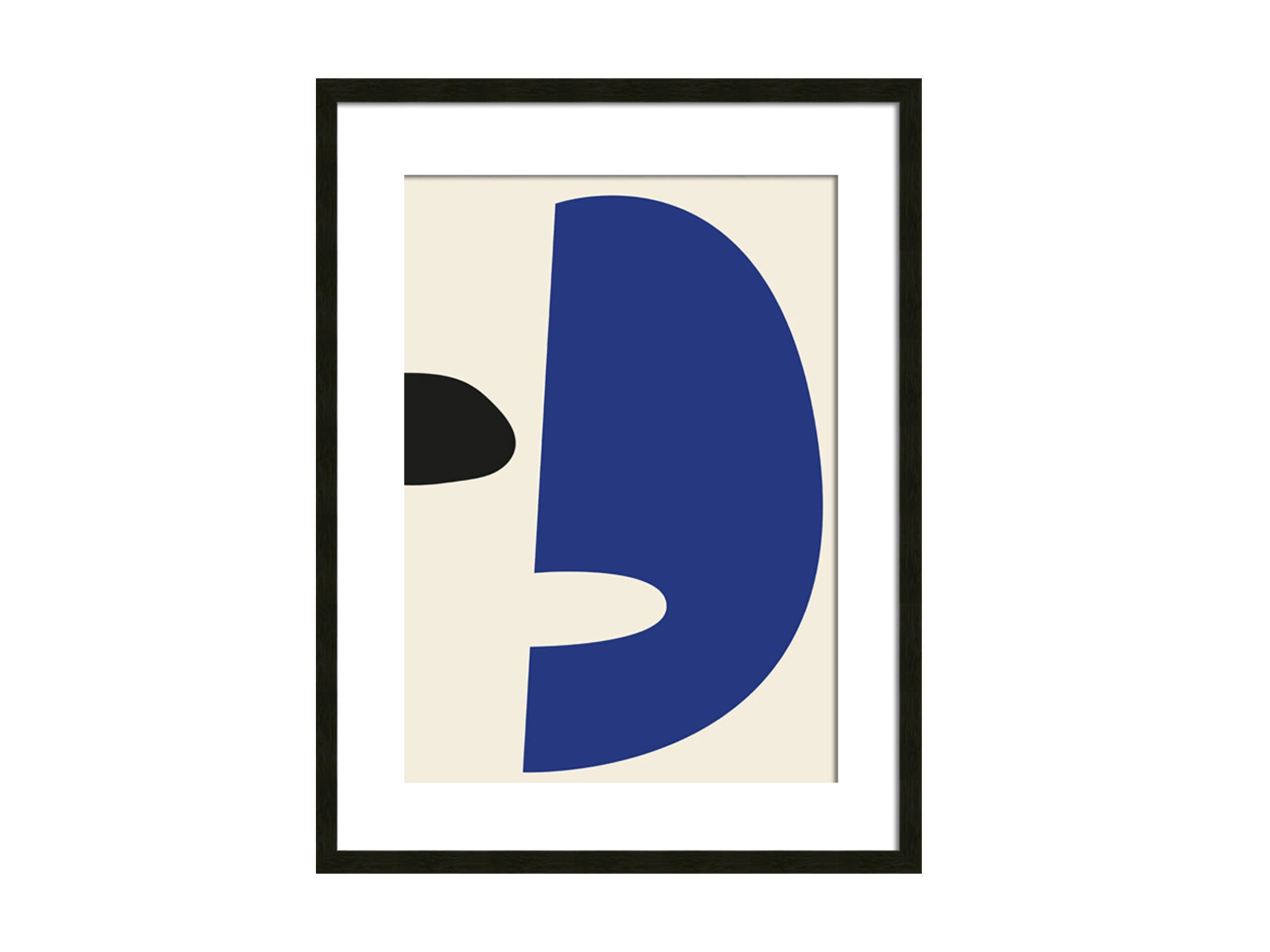 Klein I Print - Blue and Cream