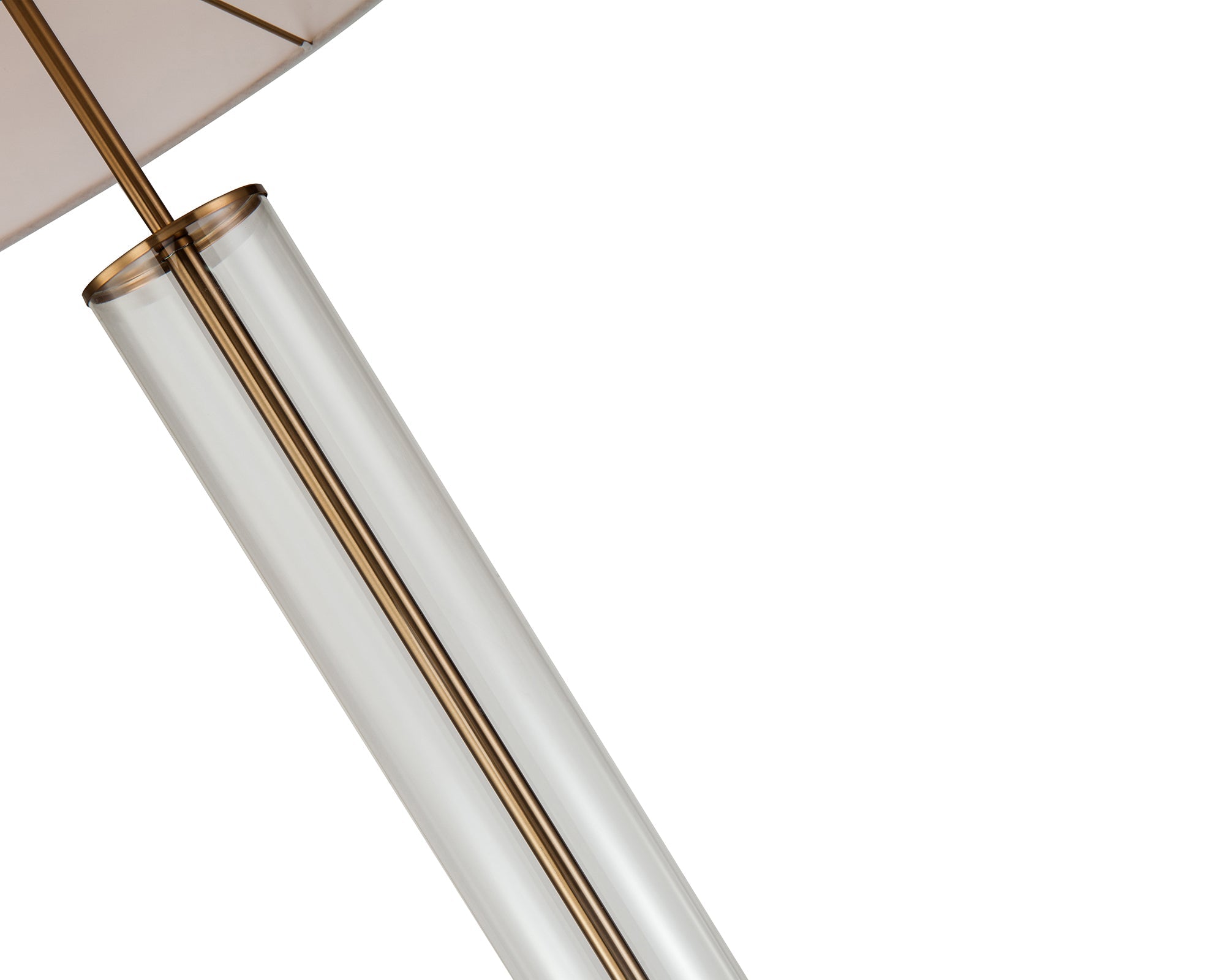 Norman Floor Lamp  -  Antique Brass