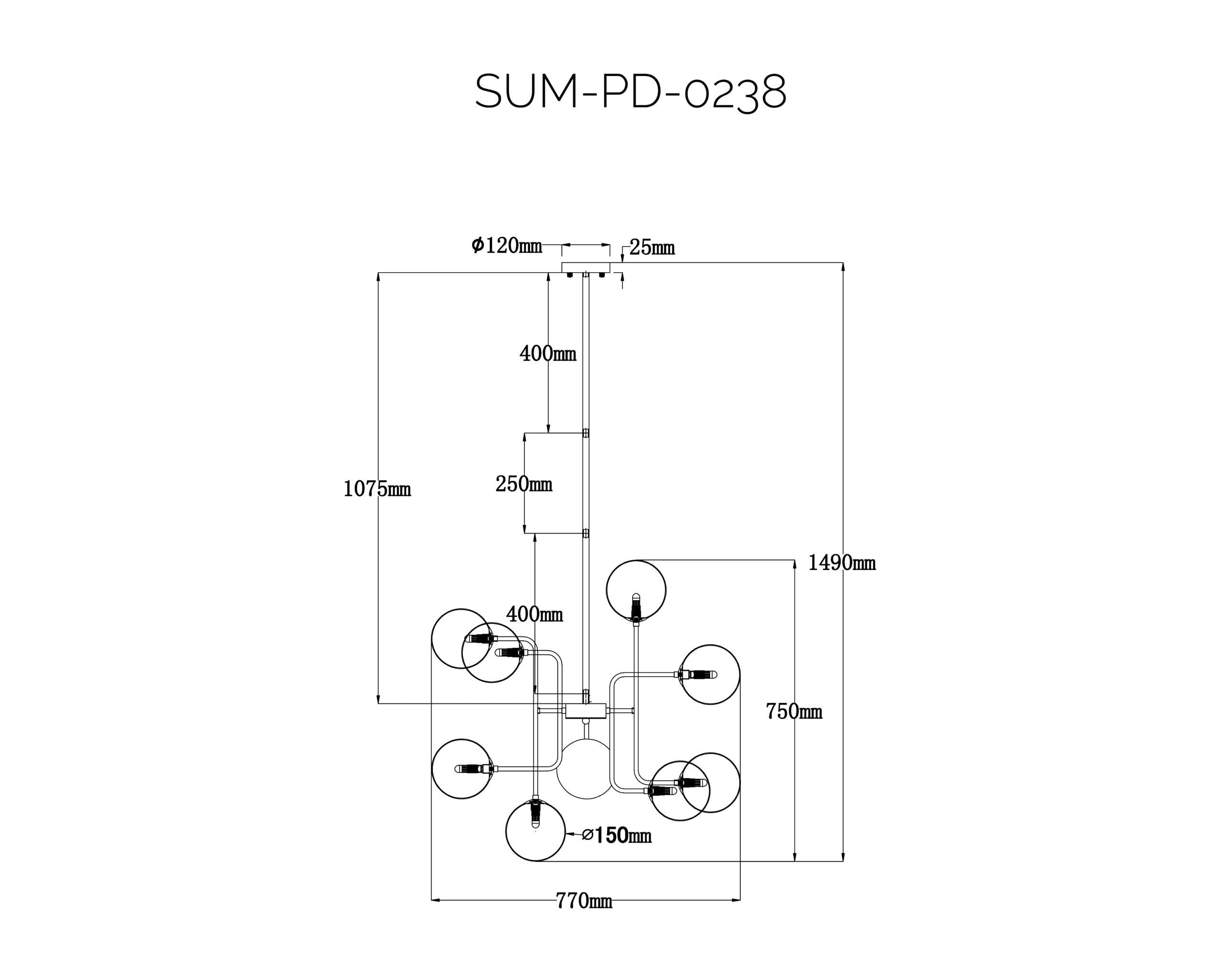 Eliot Pendant Lamp - Matt Black Steel and White Glass
