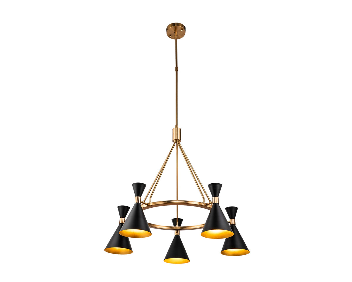 Kensington Pendant Lamp  -  Black Antique Blass