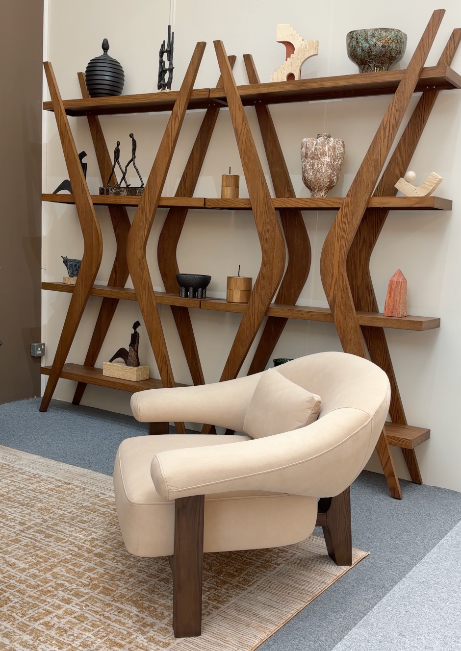 Espada Shelving - Brushed Brown Ash