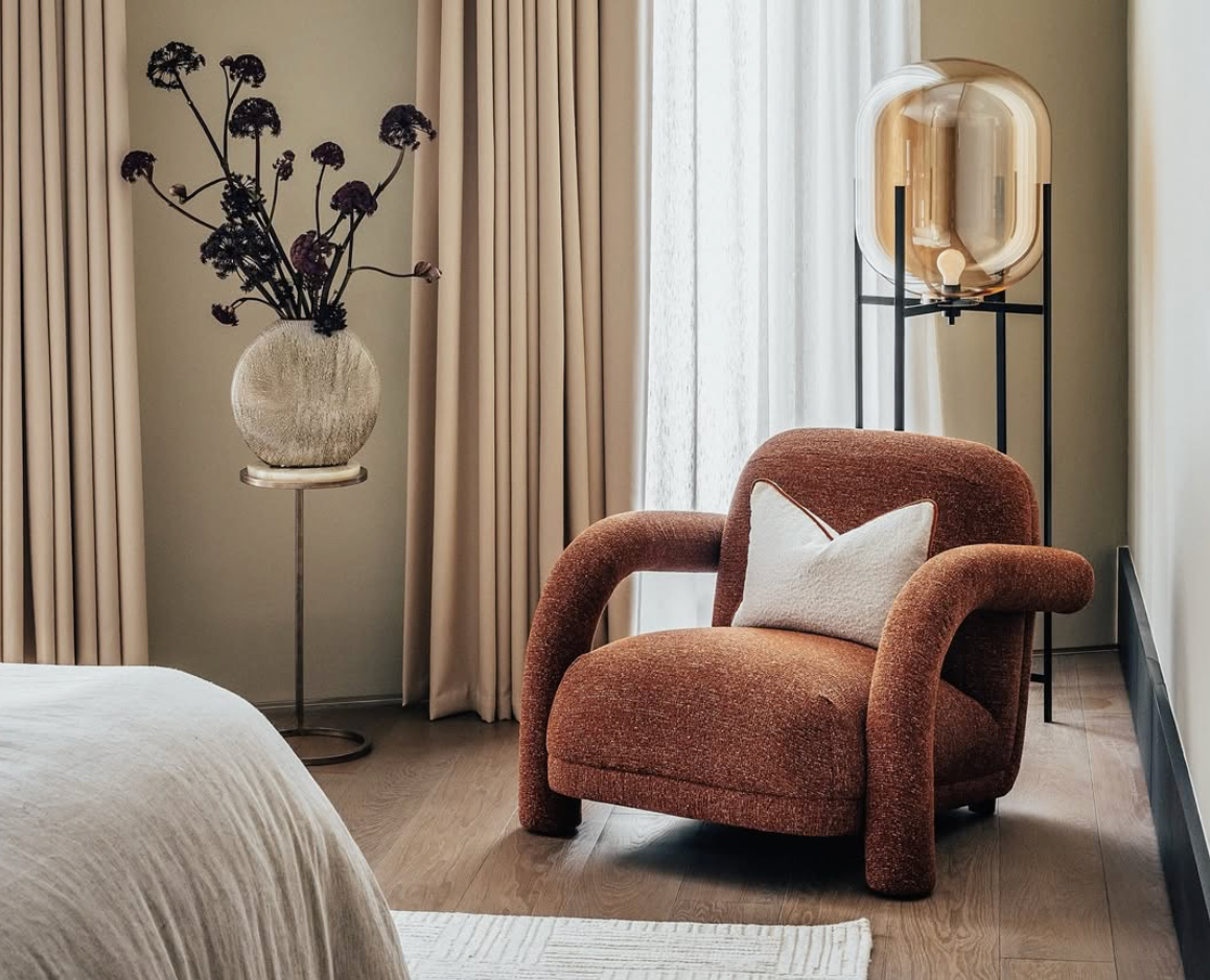 Orsay Occasional Chair - Bari Chestnut Red