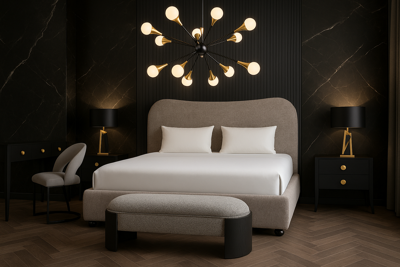 Colma Bed - Super King Size Bennet Grey