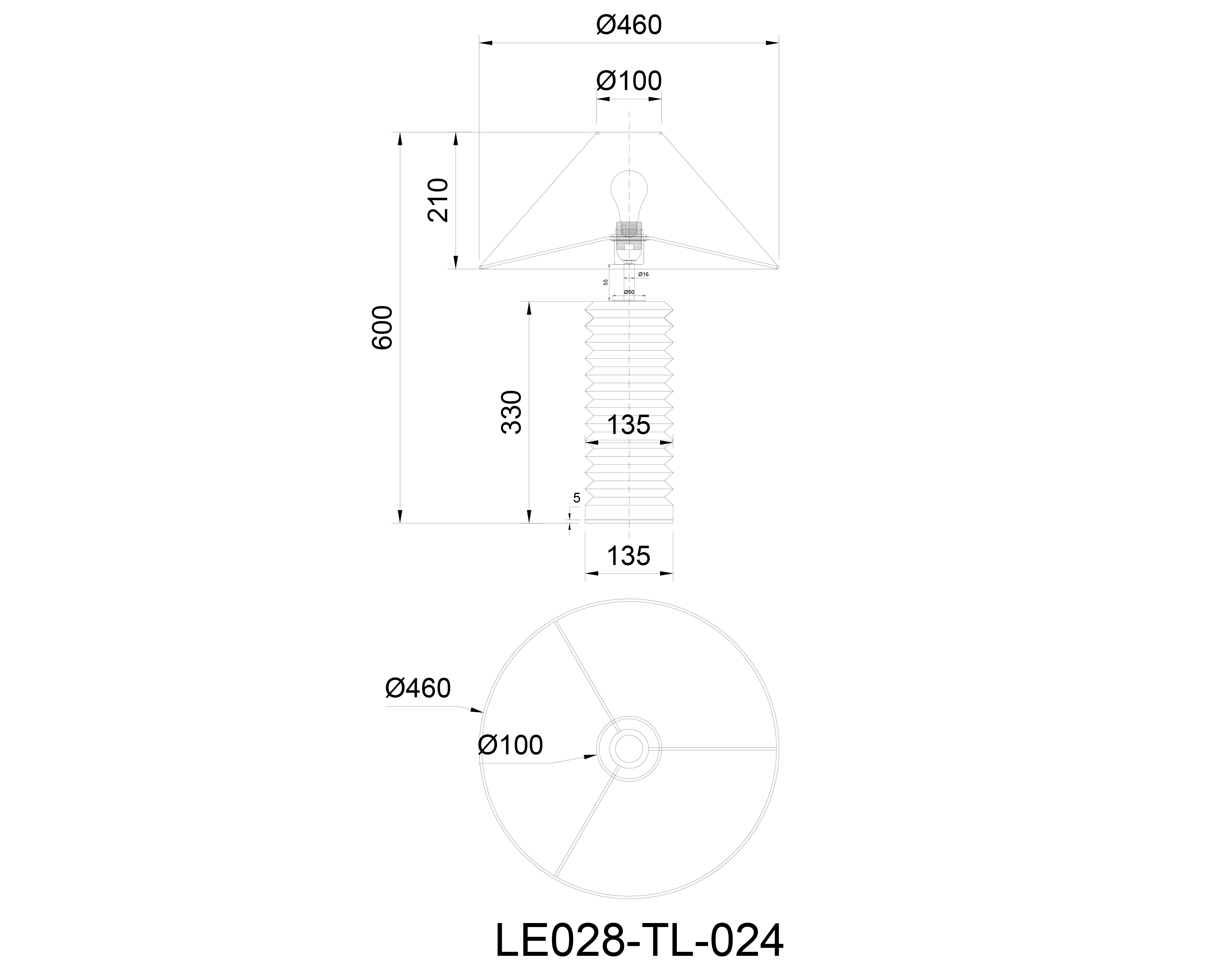 Carson Table Lamp - Black Travertine & Antique Bronze