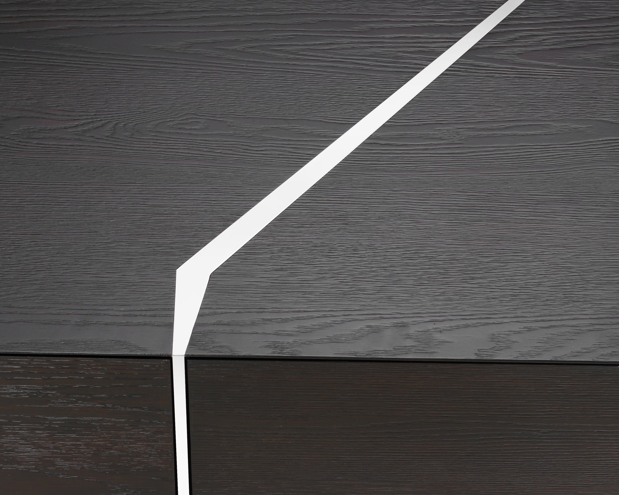 Nautilus Sideboard - Dark Fumed Oak/Polished S.S.