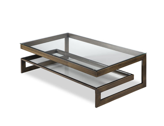 Ziggi Coffee Table - Antique Bronze Hairline Finish