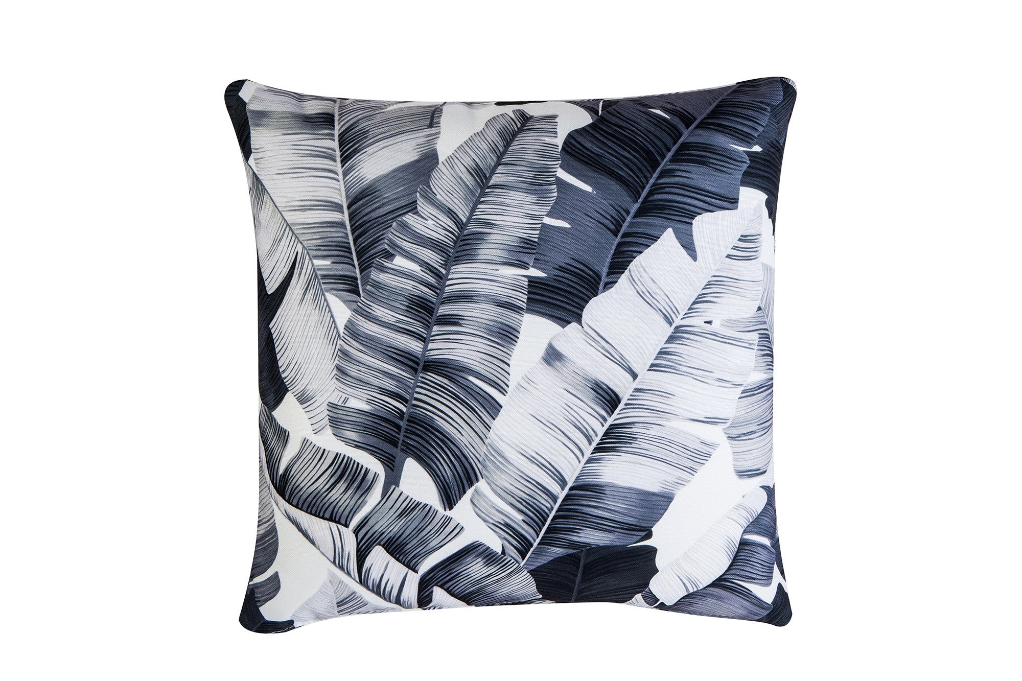 Tropical Cushion - Black and White