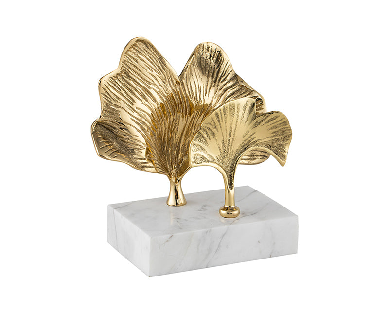Reverie Sculpture - Marble and Gold