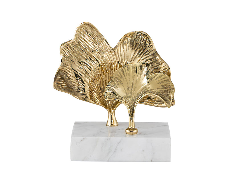 Reverie Sculpture - Marble and Gold