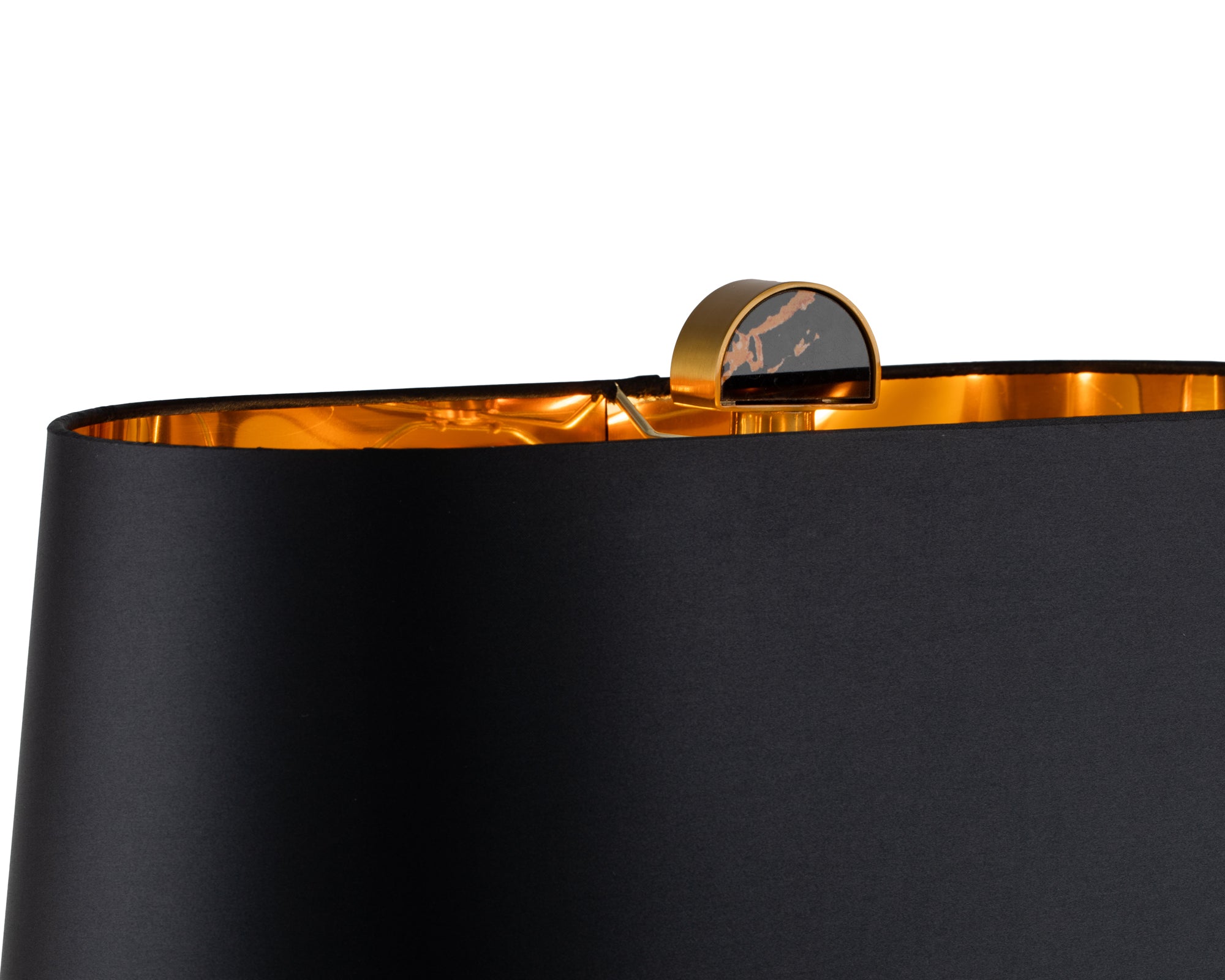 Coleman Table Lamp - Brown Marble/Brushed Brass