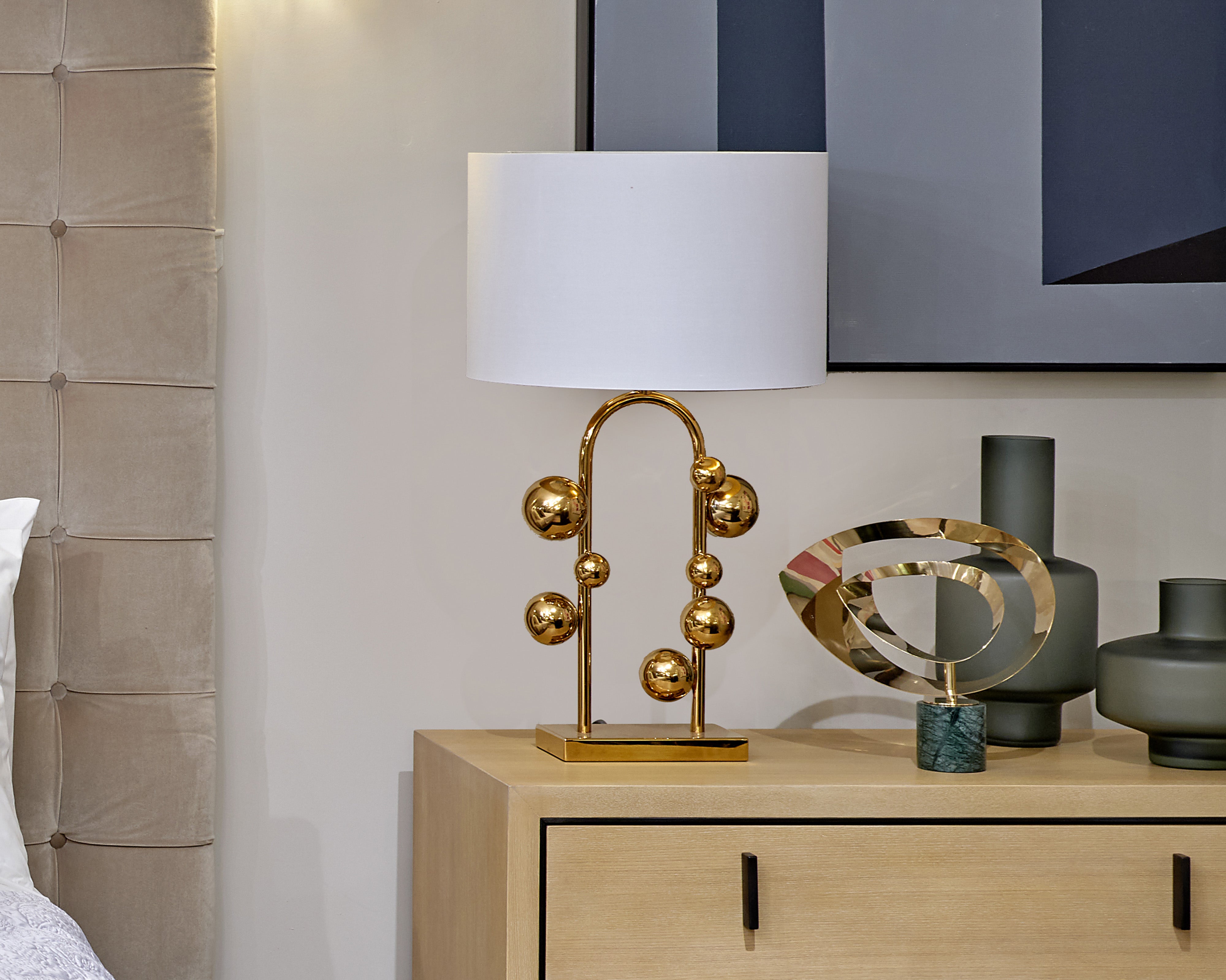 Etienne Table Lamp - Polished Brass