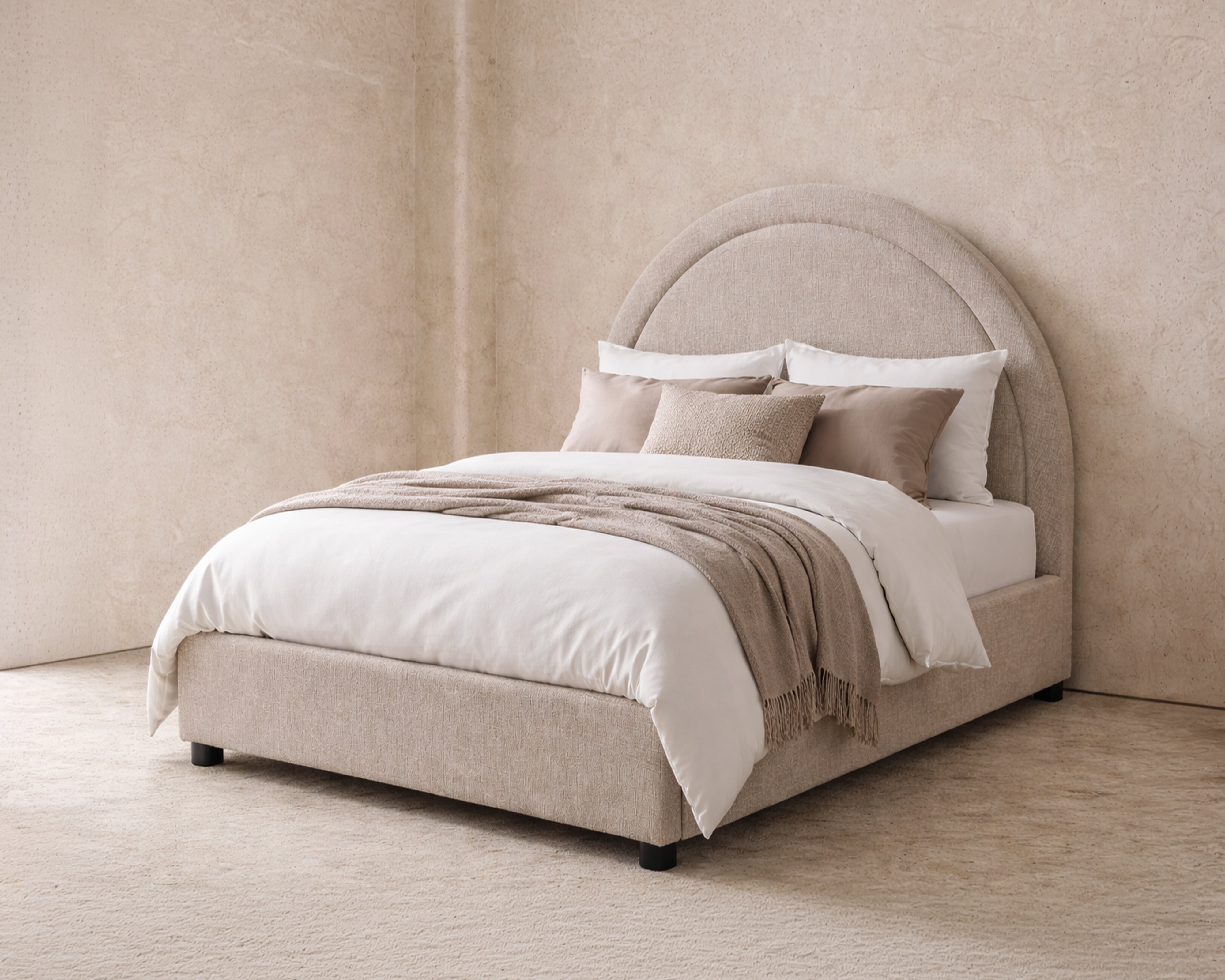 Lagos Bed - Bennet Taupe