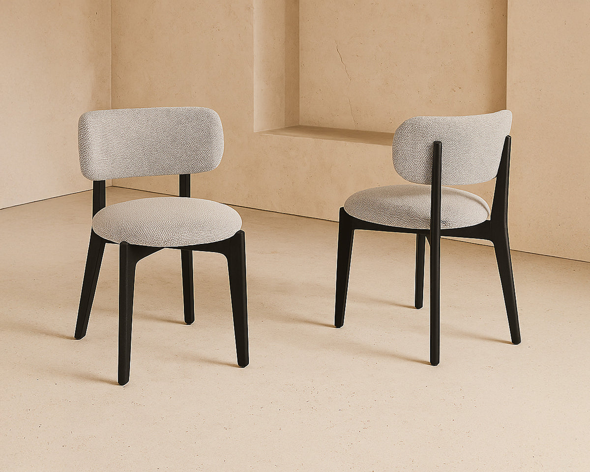 Collins Dining Chairs (set of 2) - Kelpa Textured Taupe