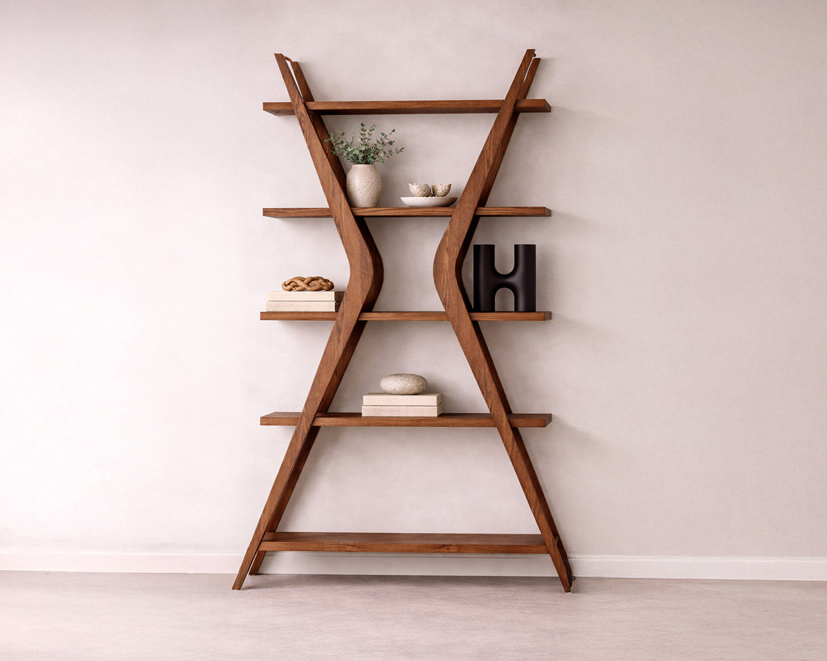 Espada Shelving - Brushed Brown Ash
