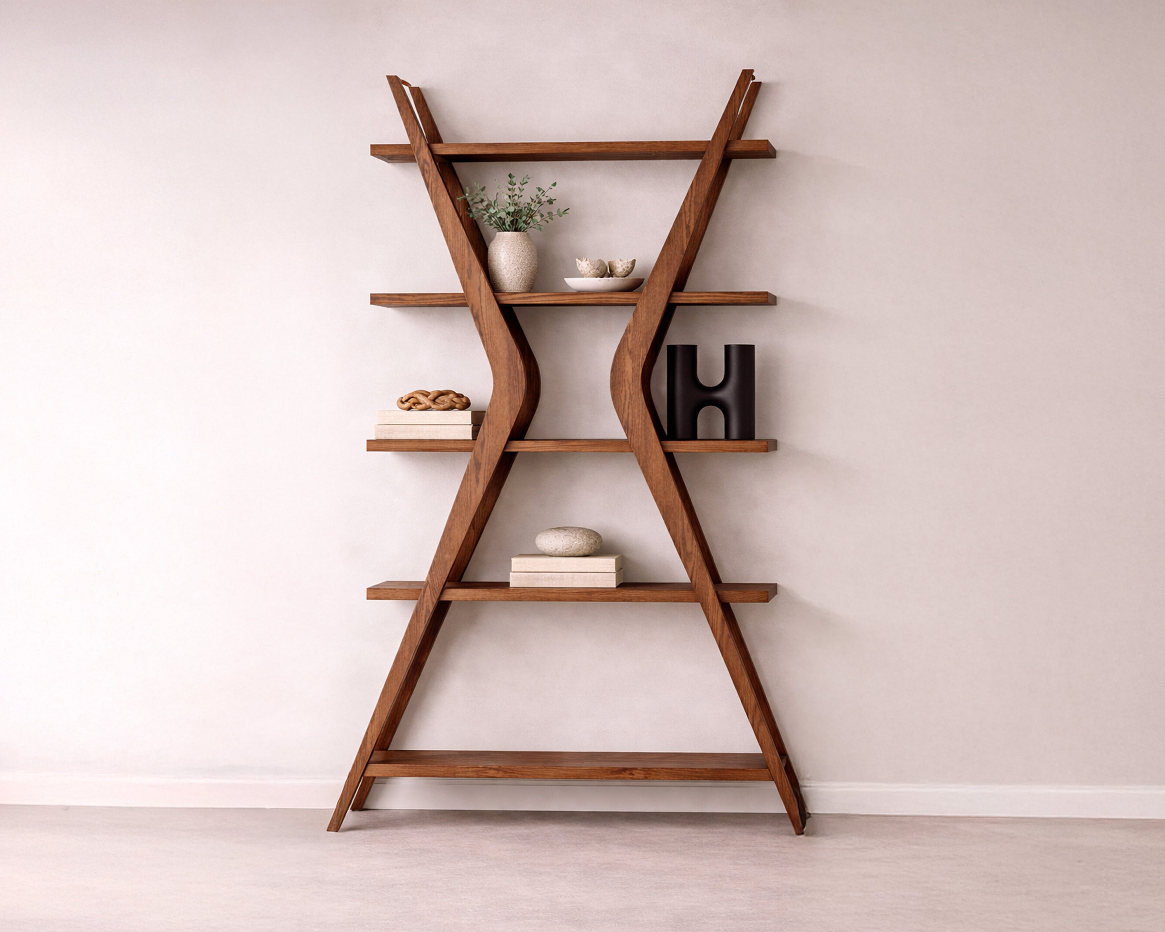 Espada Shelving - Brushed Brown Ash