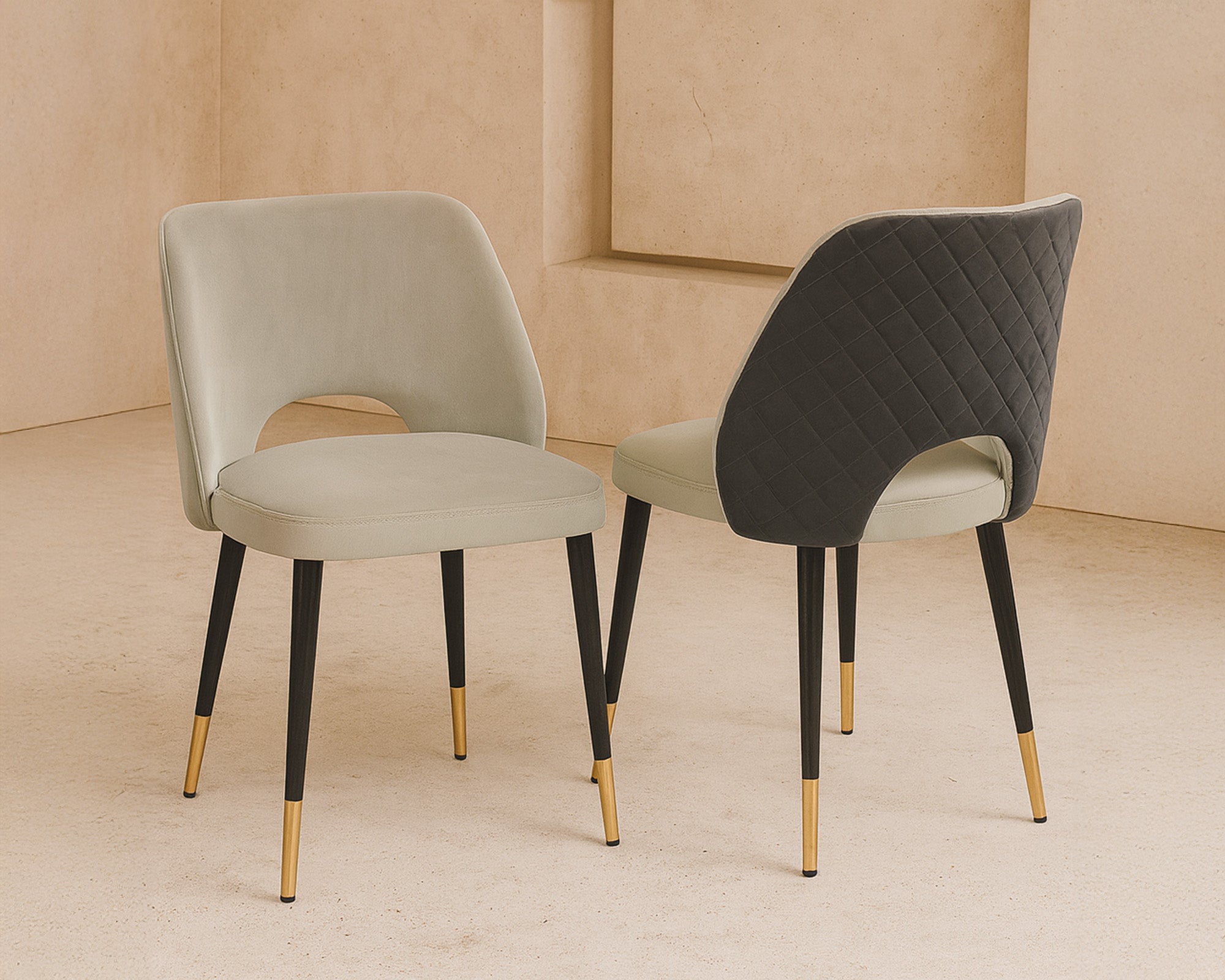 Jagger Dining Chair (set of 2) - Kaster Light Grey