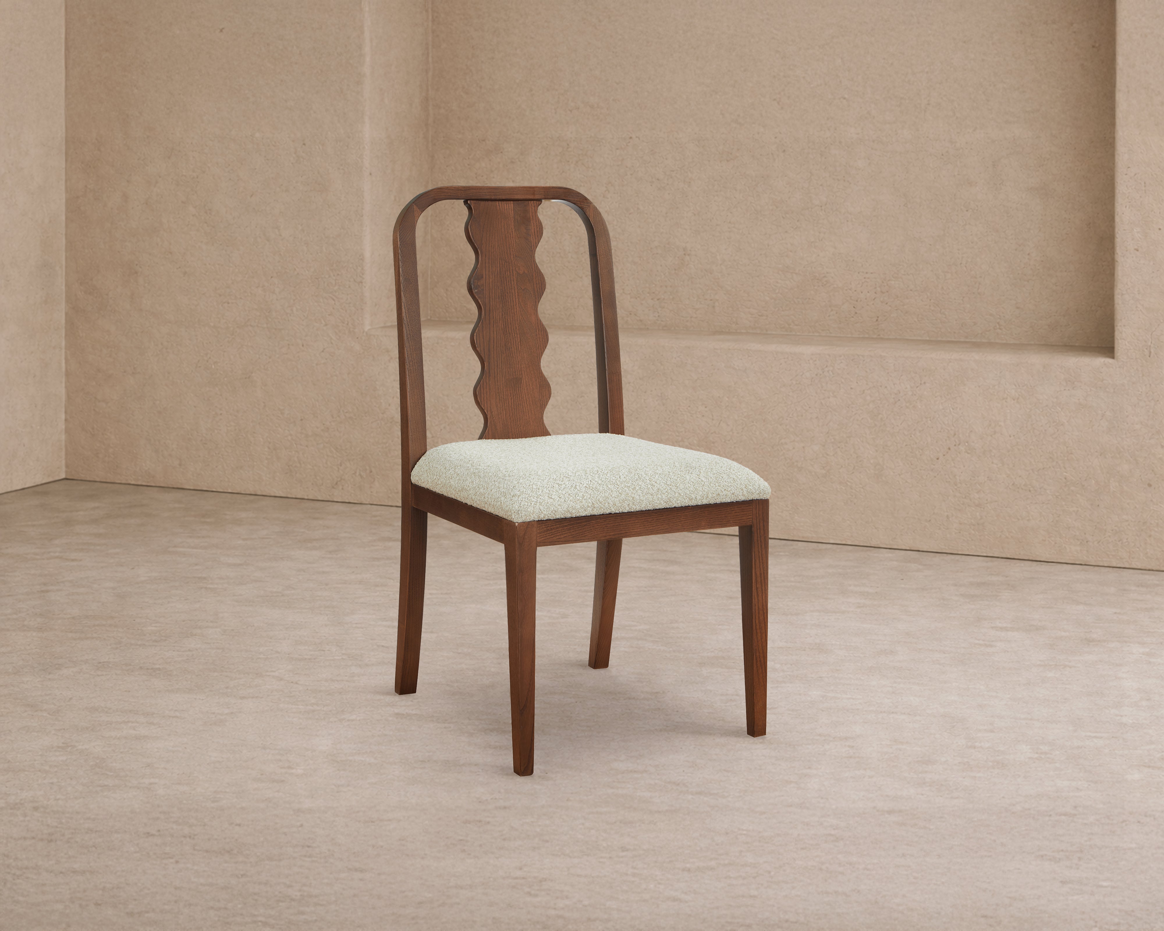 Diane Dining Chair (set of 2) - Capella Sand & Brushed Brown