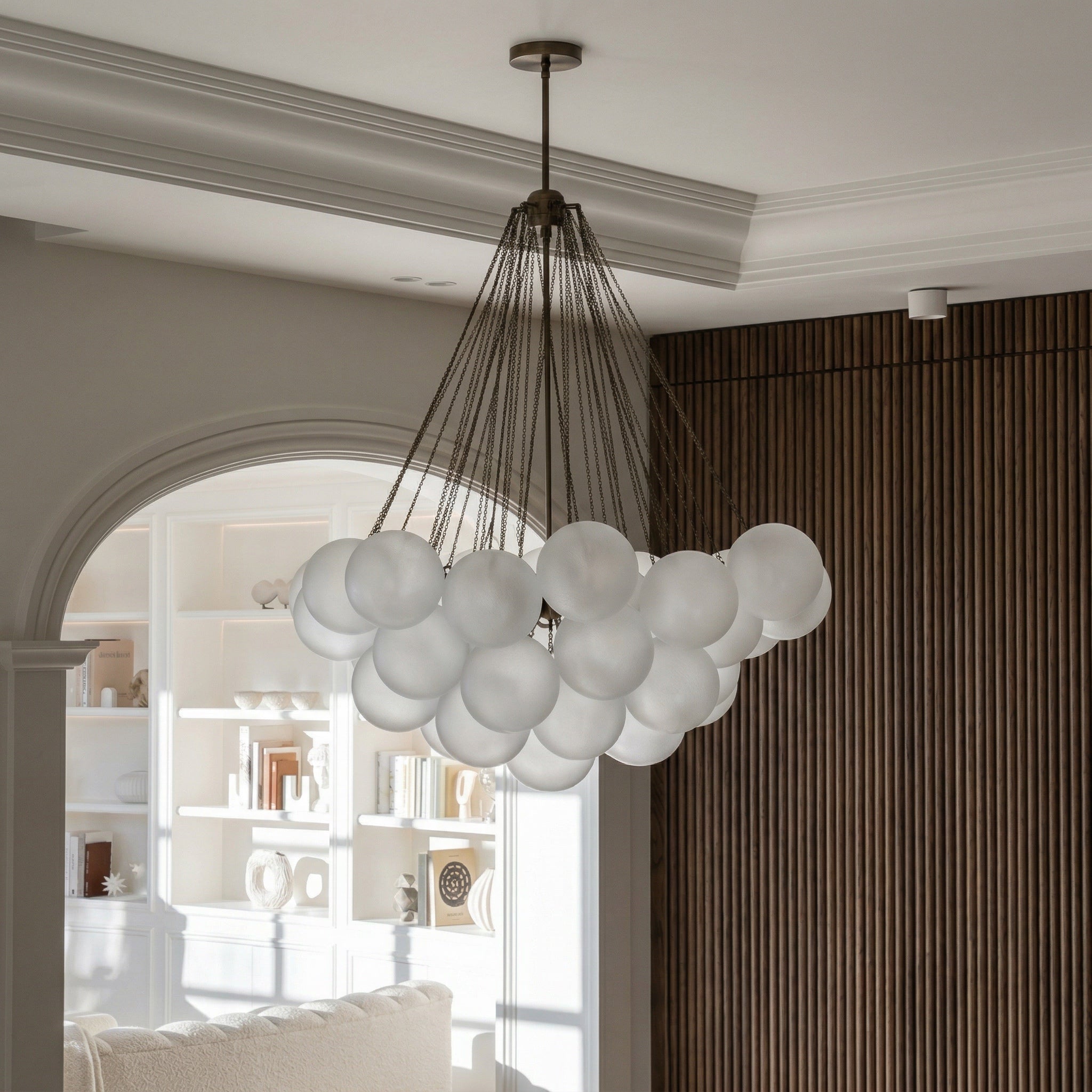 Cloud Pendant Lamp - Antique Brass