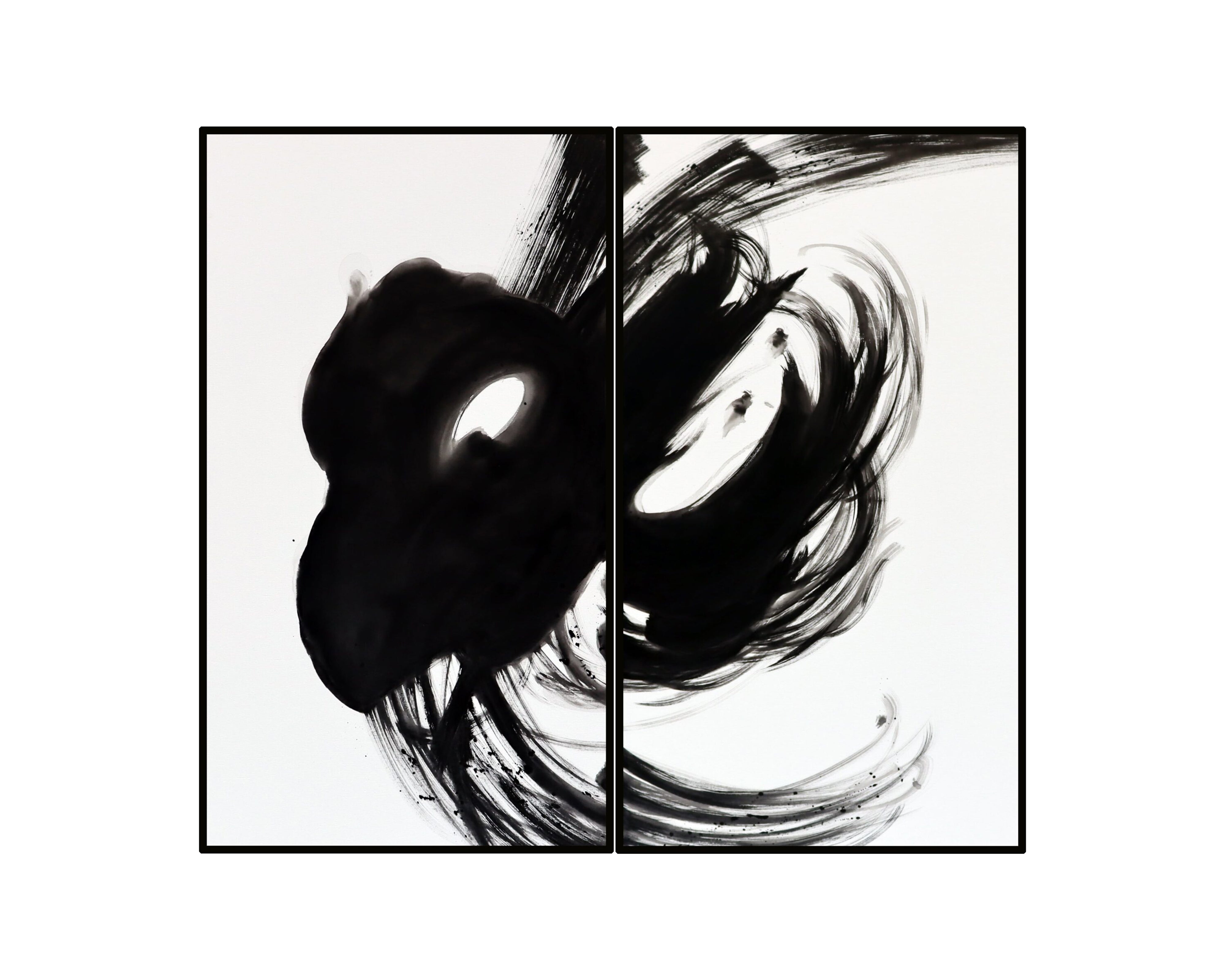 Abstract Composition V  (set of 2) - Painting