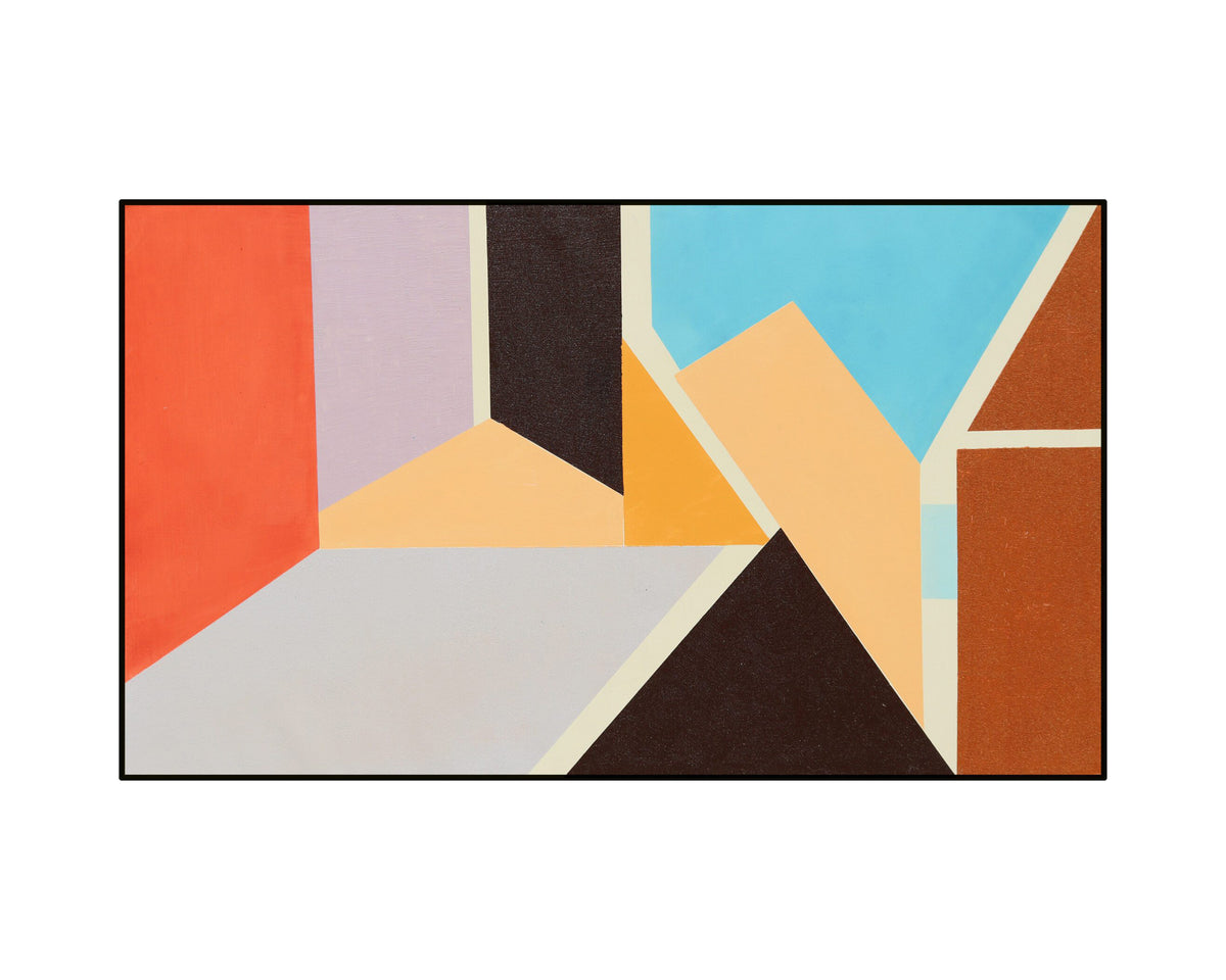 La Mer Painting - Orange, Blue and Purple