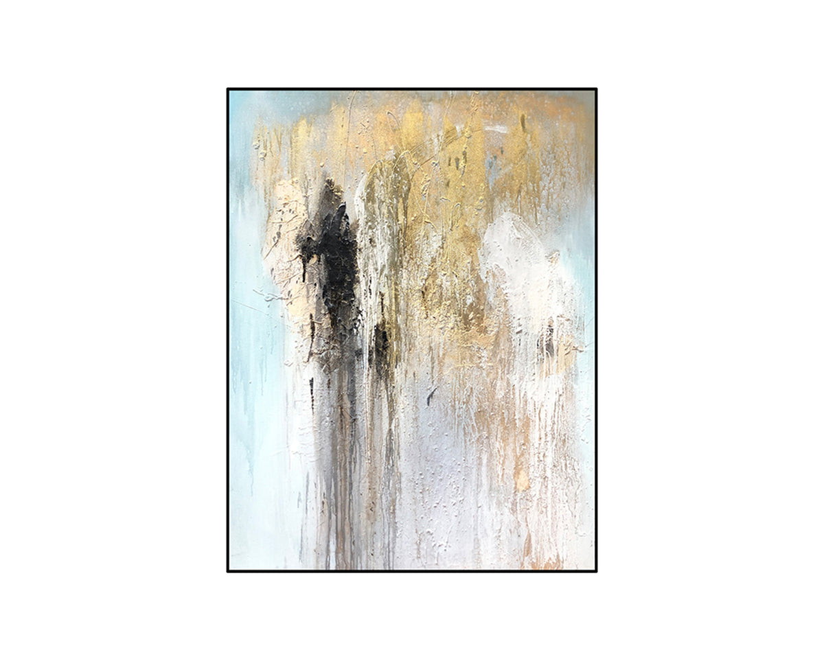 Sora Painting - Gold and Blue