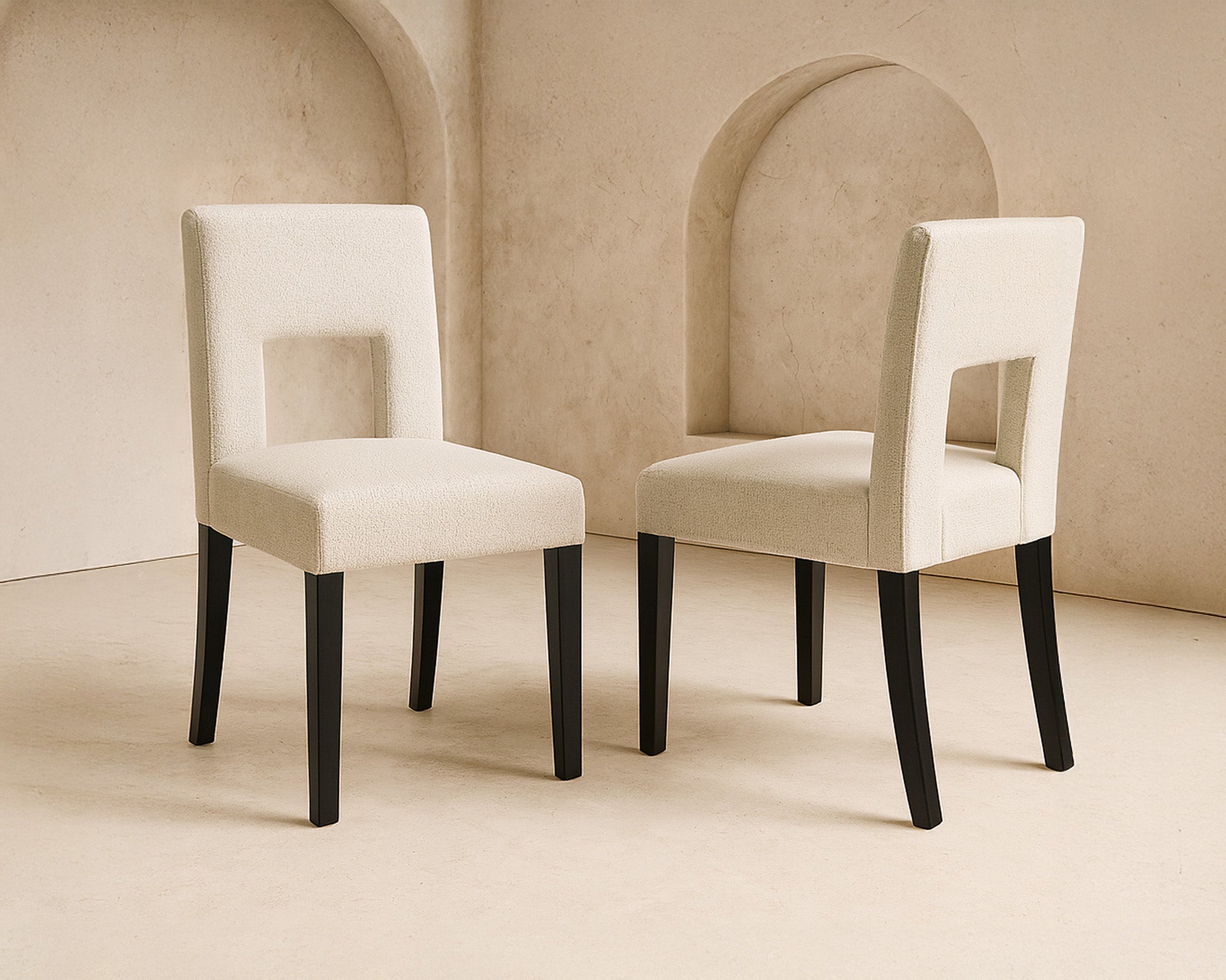 Venice Dining Chair - Sand Linen (set of 2)